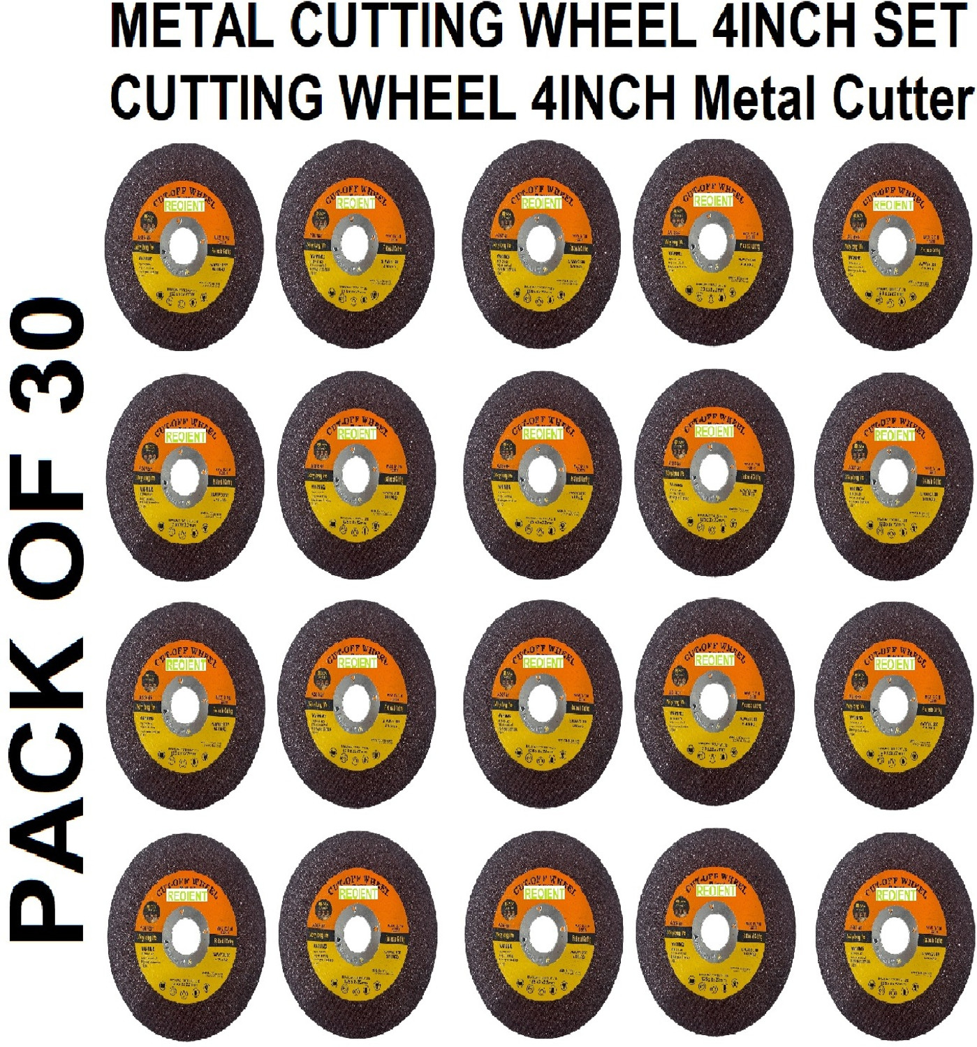 Image of LRYDUK QUALITY 4 inch metal cutting wheel set Metal Cutter Metal Cutter pack of 20 Metal Cutter