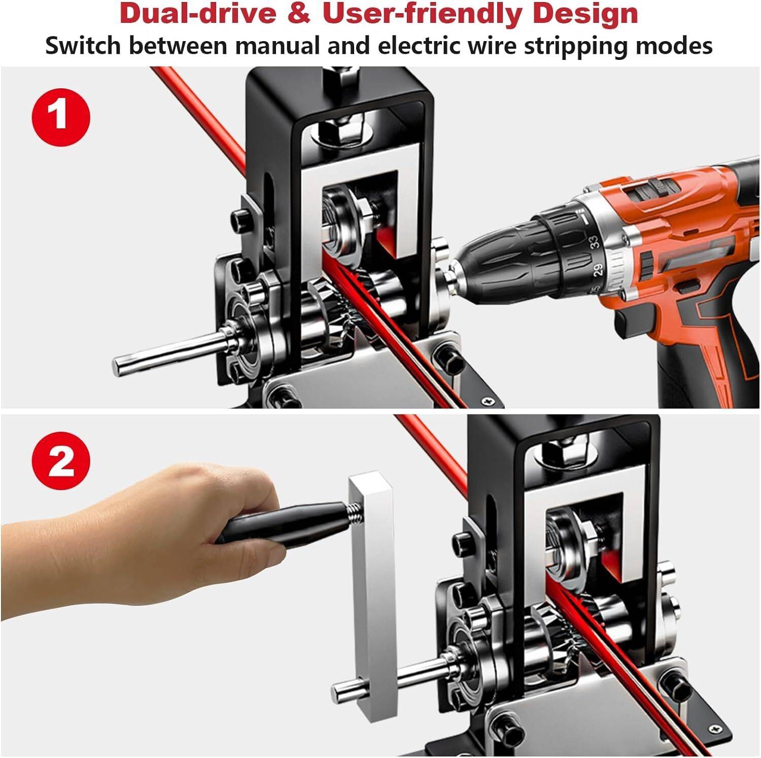 JEKEMI Manual Wire Stripping Machine 0.04”-1” - Image 5