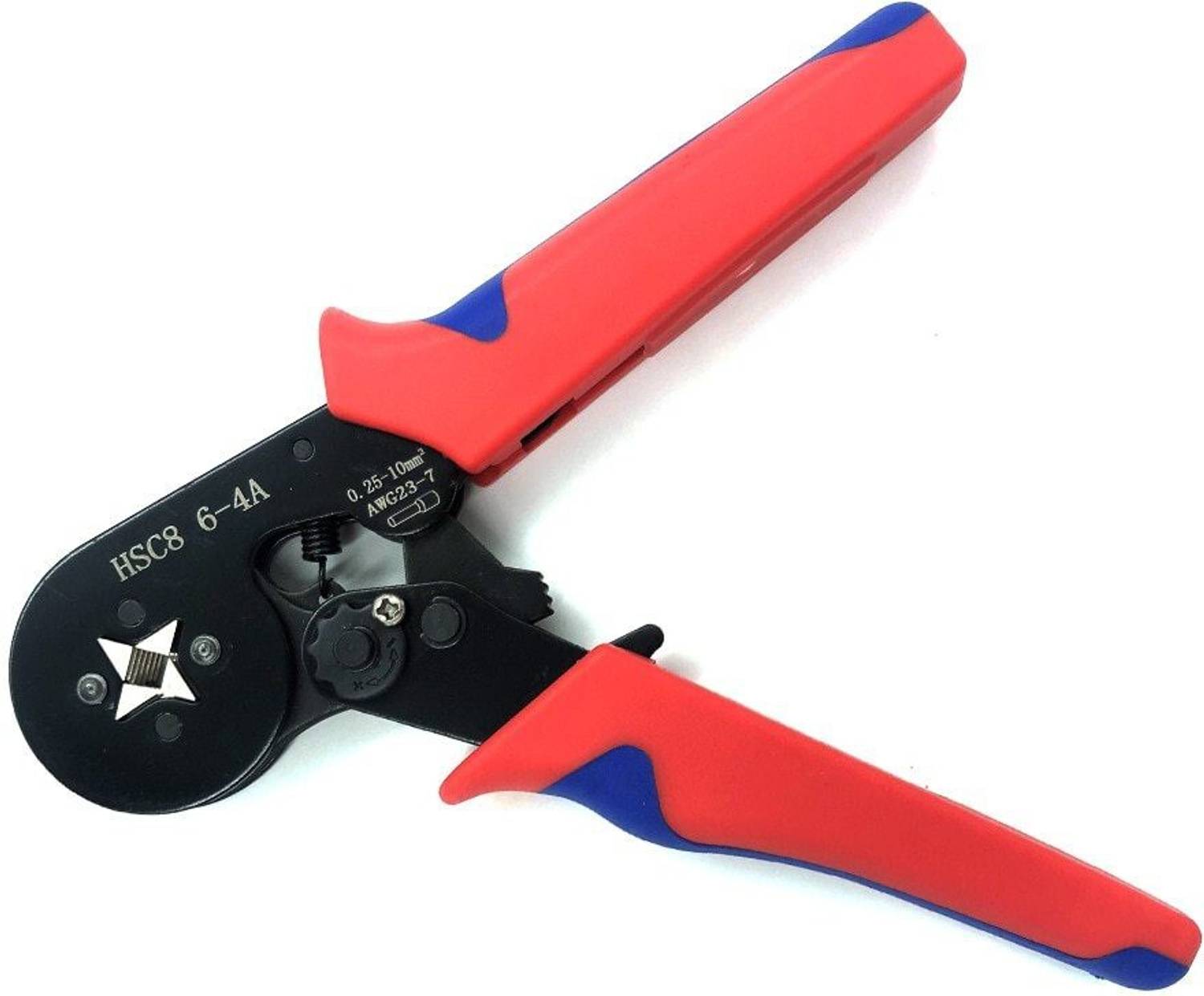 atozshop11 Ferrule Crimping Tool Kit , AWG23-7 Self-adjustable Ratchet Wire Crimping Tool Kit HSC8 6-4 Wire Stripper Self Adjusting Crimping Hands Plier Ratcheting Solar Tool Wire Cutter