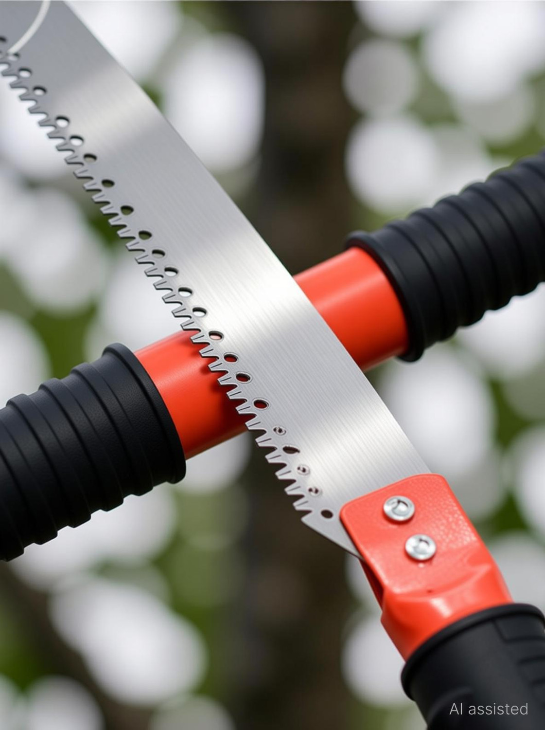 Image of NIKTION Garden Pruning Saw | Tree Pruner With Extendable Pole Fixing Slot Chain Saw Pruner