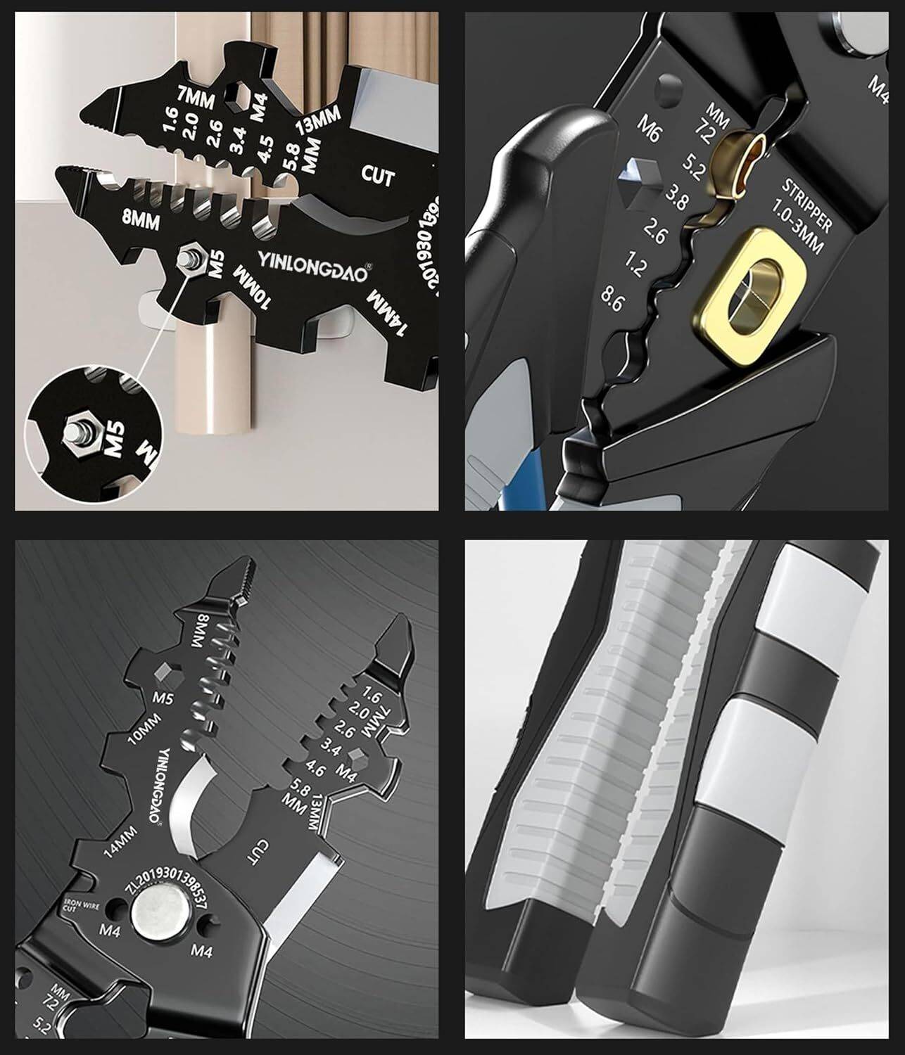 REVATAKG 25-in-1 Multifunctional Wire Stripper and Cutter Pliers, 8 - Image 5