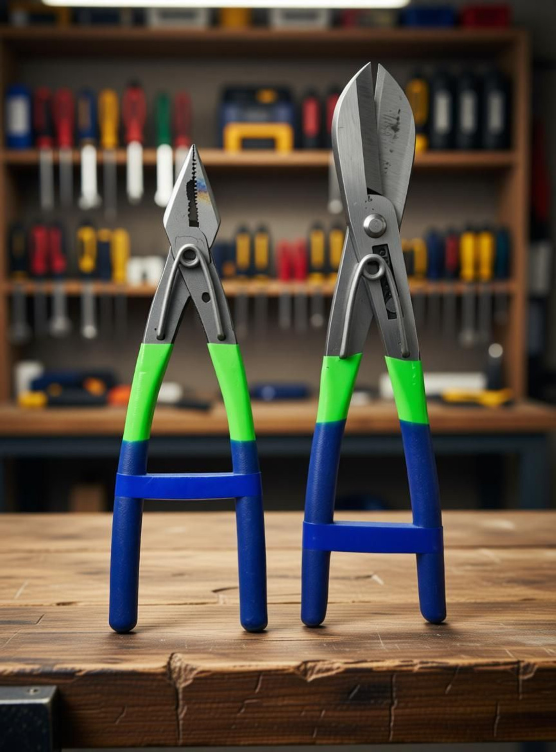 Image of Paradise Tools India EIF-08 Katiya Heavy Wire Cutter /Metal Cutter /Sheet Cutter 8-inch with Wire Cutter 7-inch (2-Pcs. Combo) Metal Cutter
