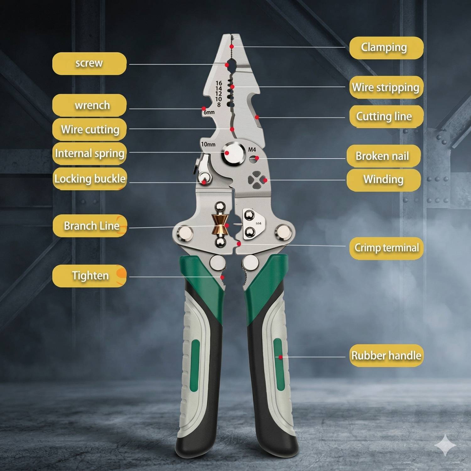 Harsh Narrow Fab Wire Cutter, Crimper, Stripper Kit - Image 3