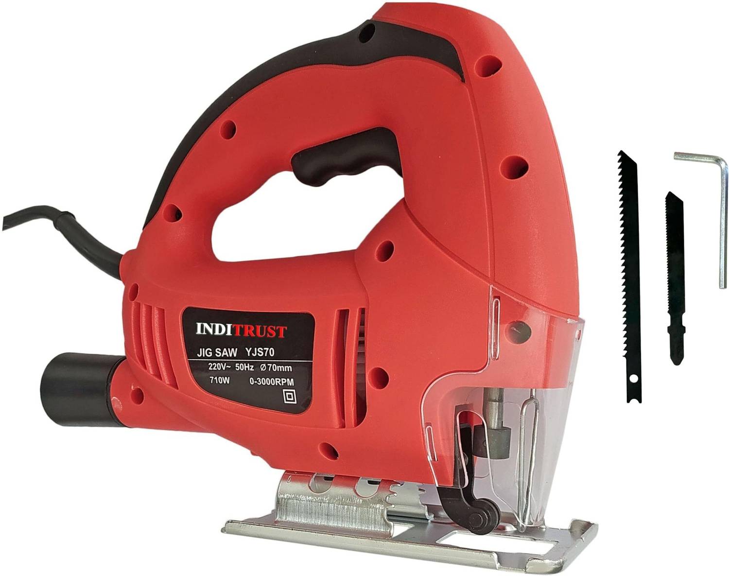 Inditrust Electric Jigsaw Machine 700w Red with 2pc Blade 100