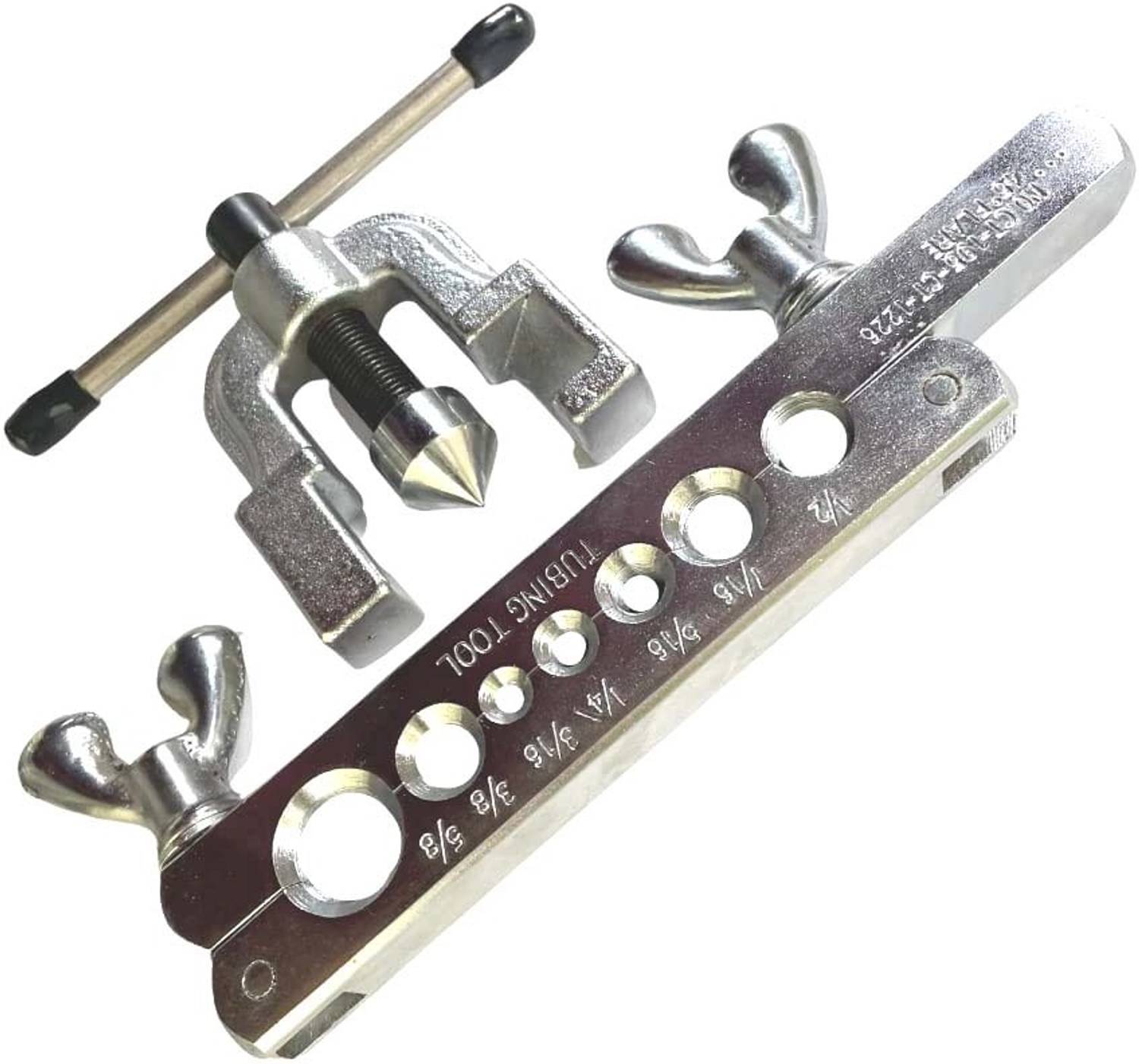 2fortheroad 111049 Tube Pipe Flaring Tool Sizes: 3/16, 1/4, 5/16, 3/8, 7/16, 1/2, 5/8 inch Pipe Cutter