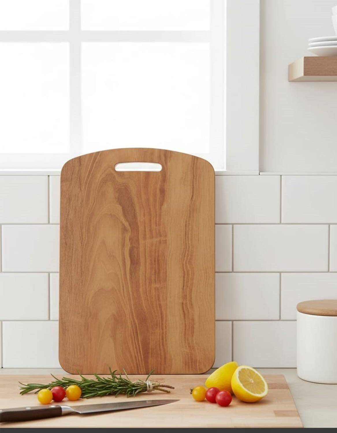 Narniza Natural Wood Chopping Cutting Board and Serving for Kitchen Bamboo Cutting Board Wooden Cutting Board — Knives & Chopping Tools