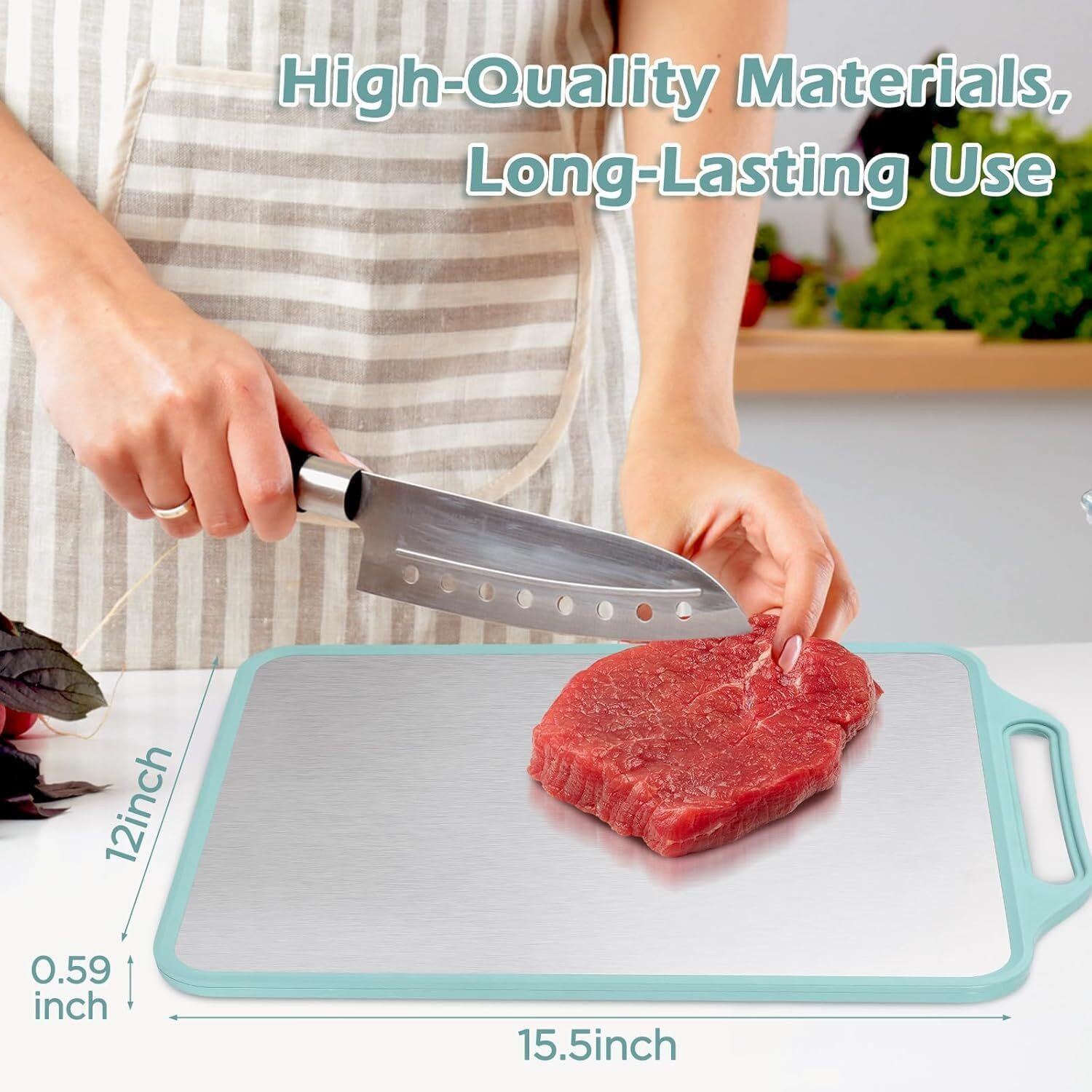 Image of TUWEL Wood Chopping Cutting Board for Kitchen - BPA Free Wooden Cutting Board
