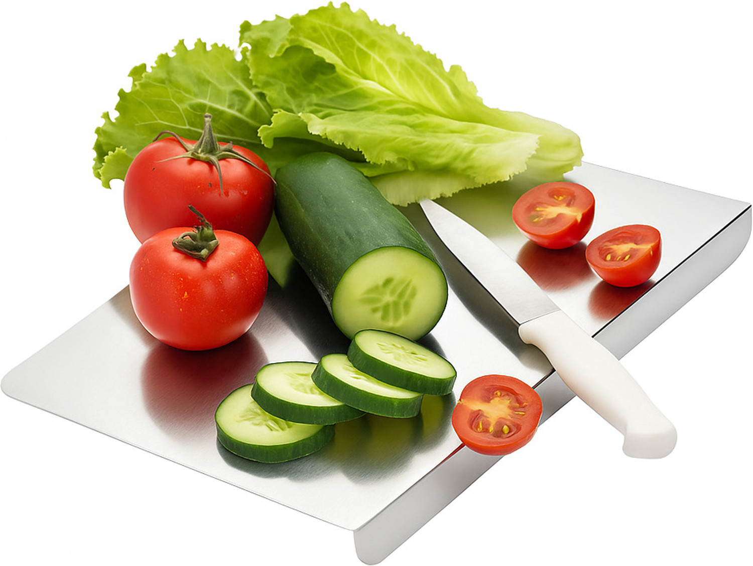 Image of METSTIK 25 x 35.5 cm Stainless Steel Cutting Board