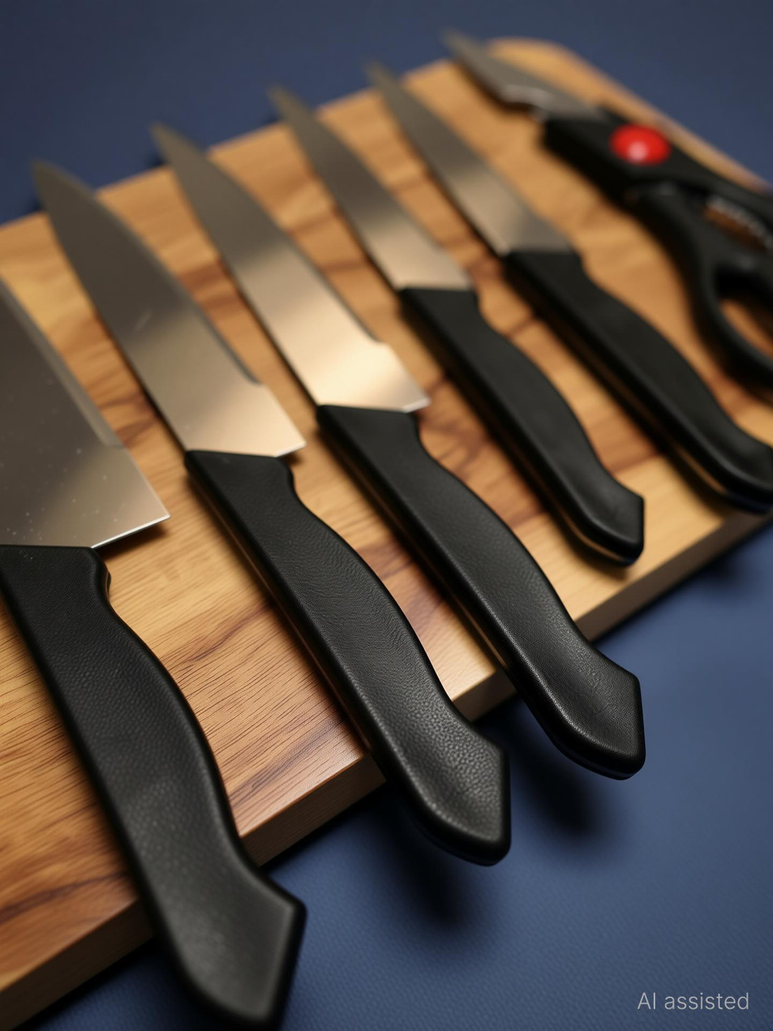 Image of Dharma Creation Wood Chopping Cutting Board for Kitchen knife set of 6 Wooden Cutting Board