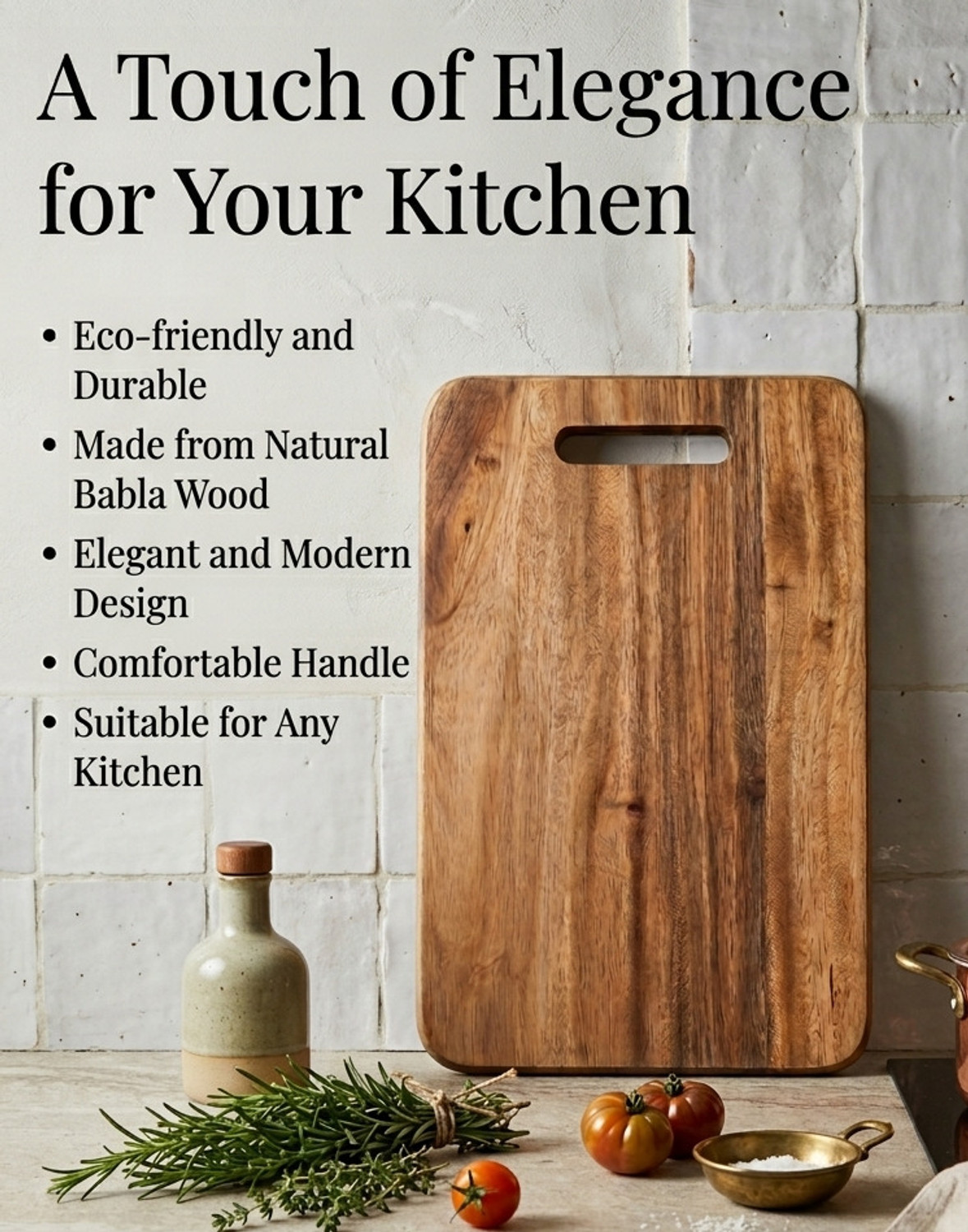 Image of ncr Siris Wood Handle Cutting Board Wooden Cutting Board