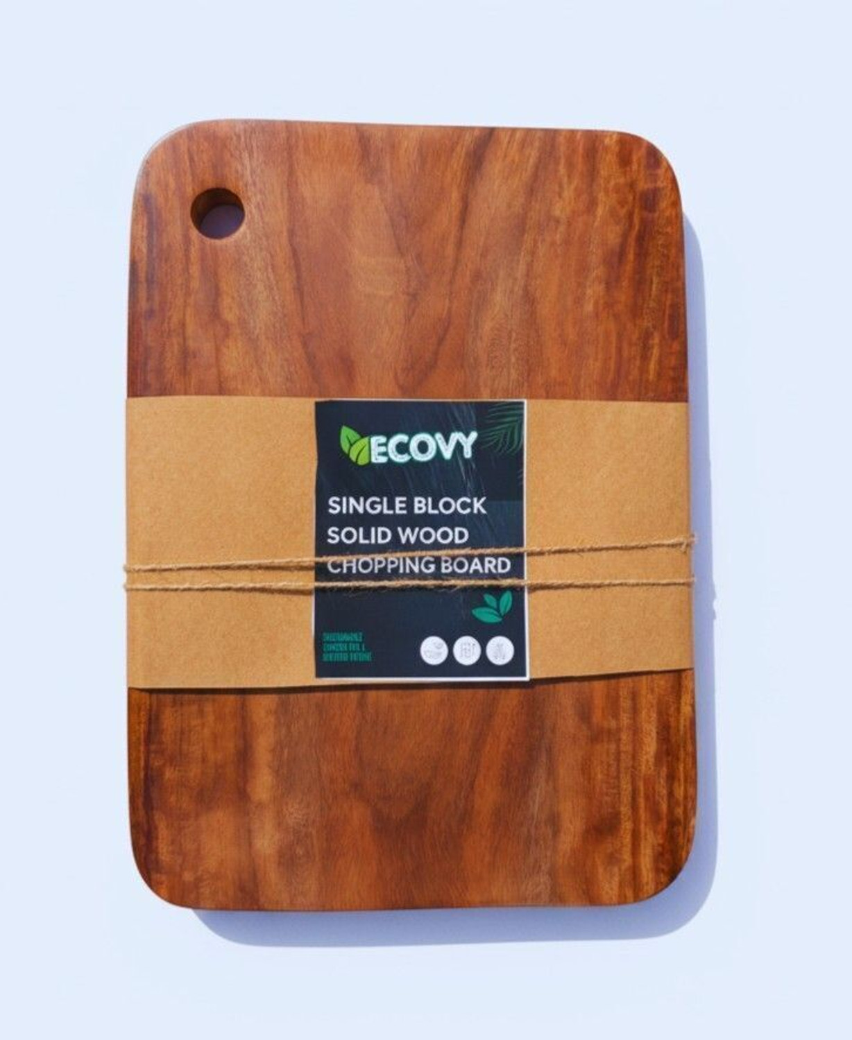 Image of ECOVY Sheesham Wood Premium Chopping Board 15x10inch|Handmade by Single wooden Piece Wooden Cutting Board