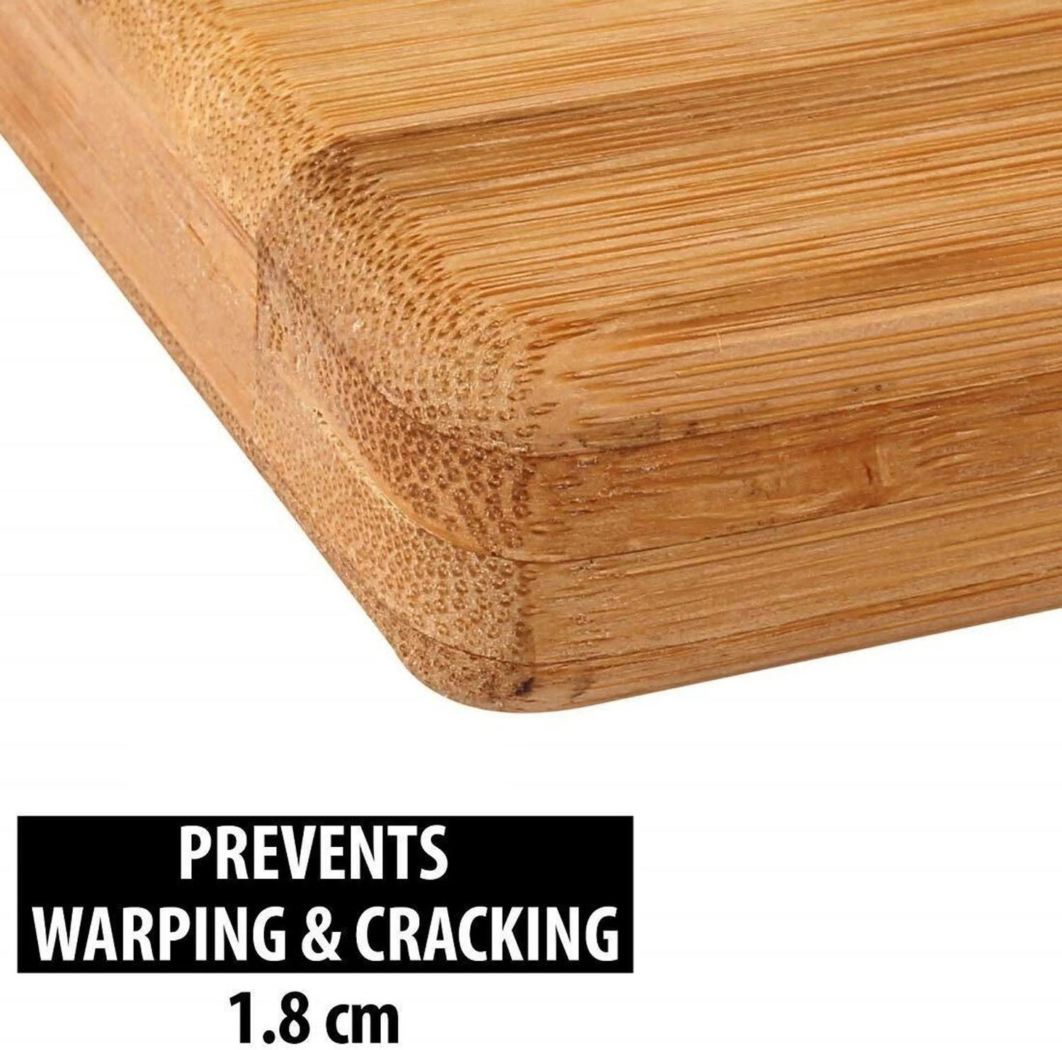 Image of NTR Bamboo Chopping Board Wooden Cutting Board with Metal Handle Wooden Cutting Board