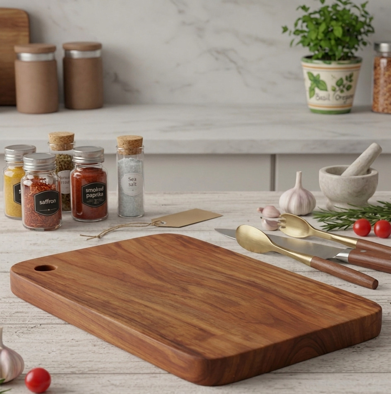Image of ECOVY Sheesham Wood Premium Chopping Board 15x10inch|Handmade by Single wooden Piece Wooden Cutting Board