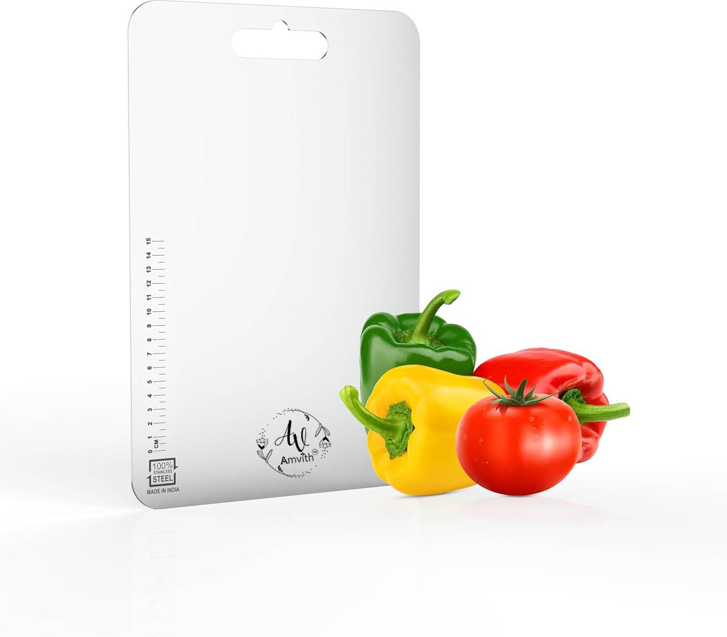 Amvith Vegetable & Fruits Chopping Board For Kitchen Stainless Steel Cutting Board
