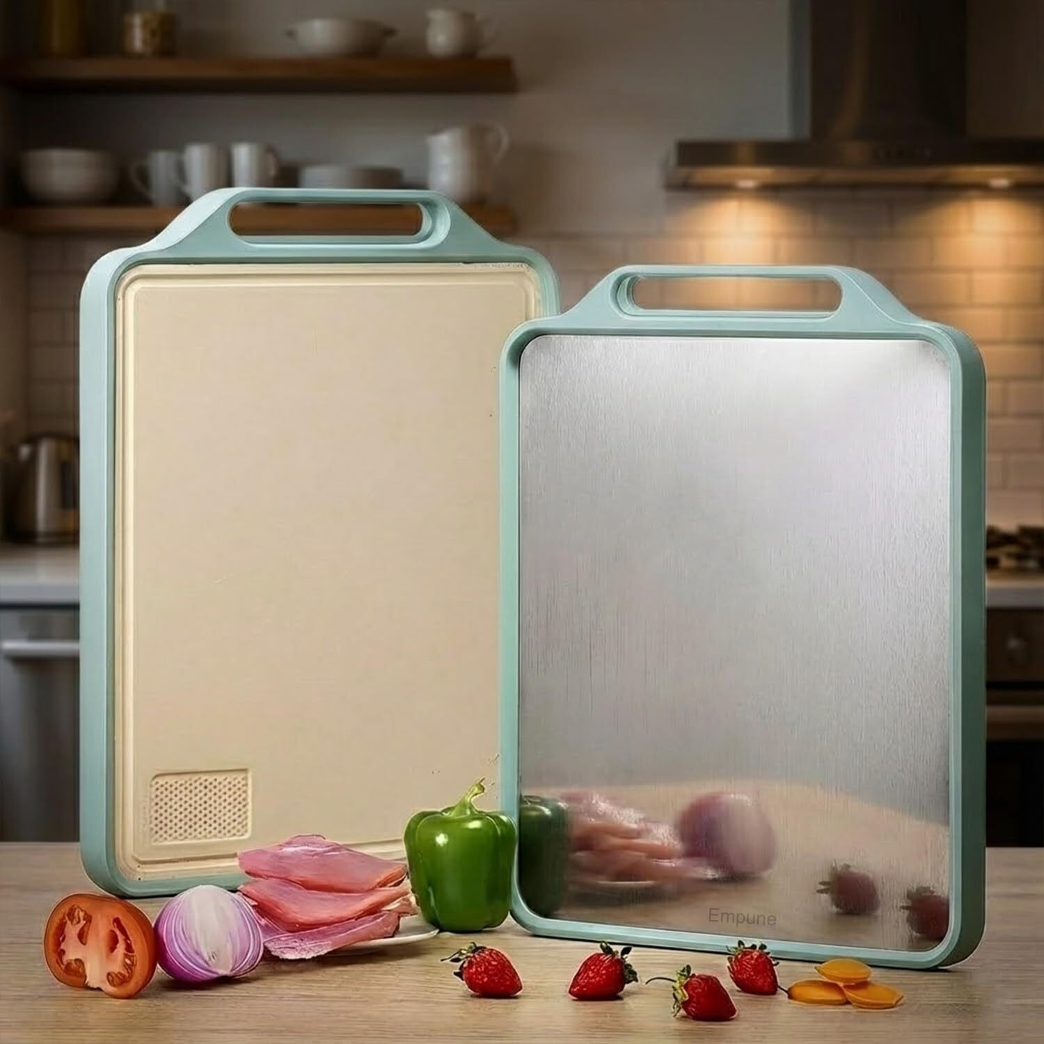 Image of TUWEL Wood Chopping Cutting Board for Kitchen - BPA Free Wooden Cutting Board