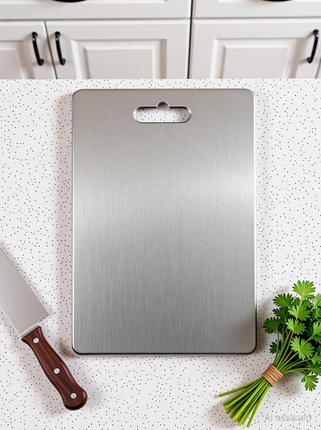 Image of STROGAL Choping Bord steel choping bord 31 x 21 CM Stainless Steel Cutting Board