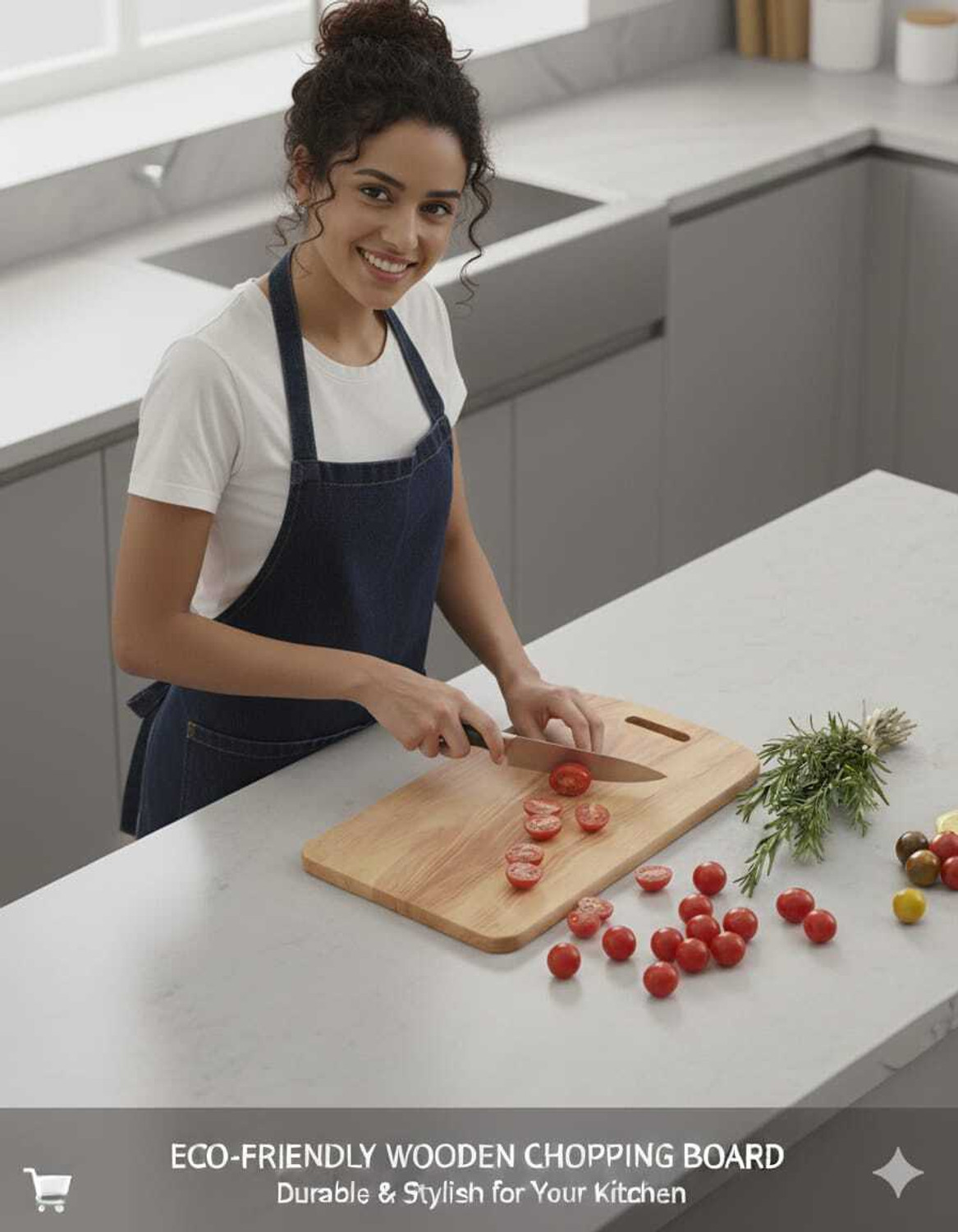 Image of Simran Enterprise Wooden Kitchen Chopping Board for Vegetables, Fruits Cutting Board (Pack of 1) Wooden Cutting Board
