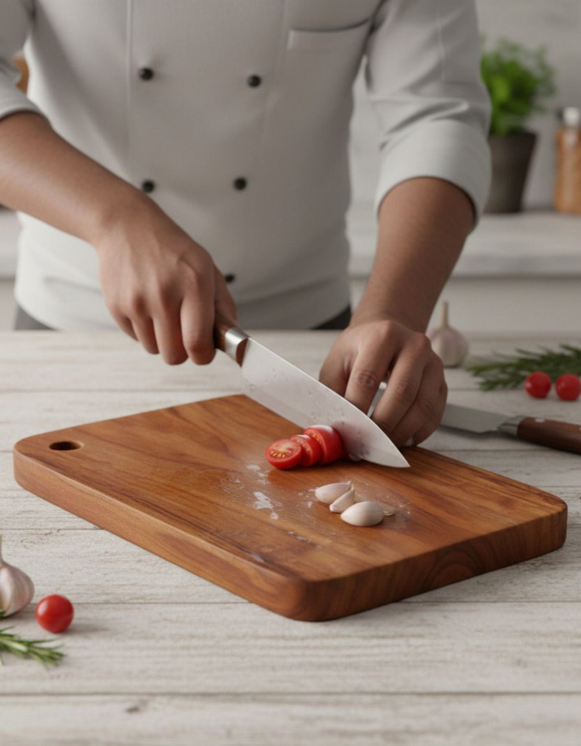 Image of ECOVY Sheesham Wood Premium Chopping Board 15x10inch|Handmade by Single wooden Piece Wooden Cutting Board