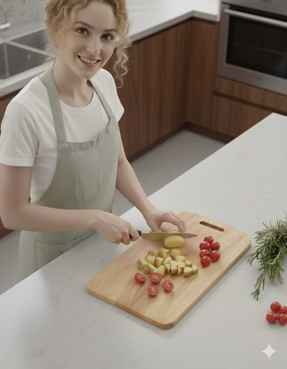 Image of Simran Enterprise Wooden Kitchen Chopping Board for Vegetables, Fruits Cutting Board (Pack of 1) Wooden Cutting Board