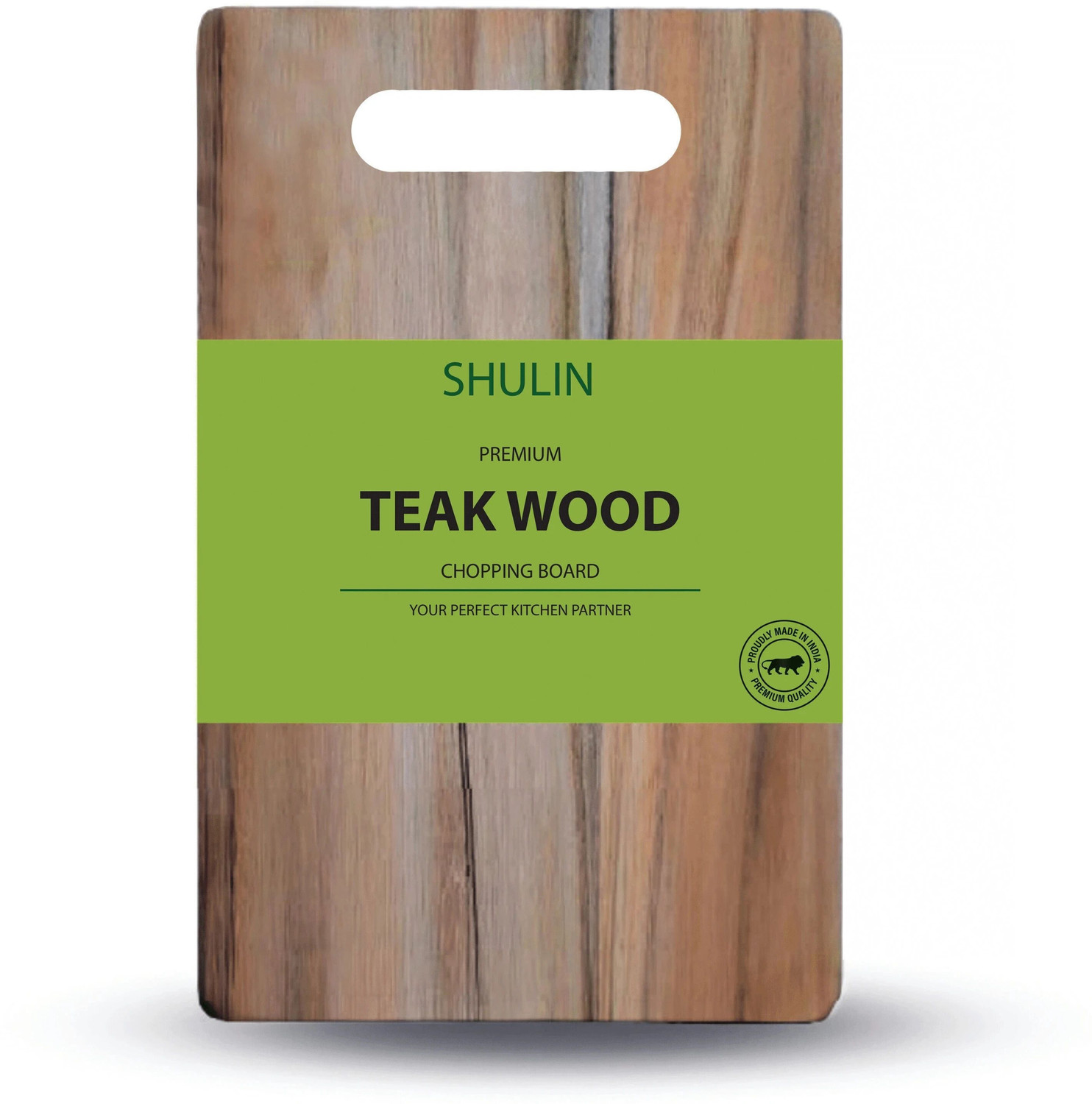 Image of SHULIN Premium Teak Wood Chopping Board For Kitchen Vegetables-Jumbo (45x32x1.5 Cm) Wooden Cutting Board