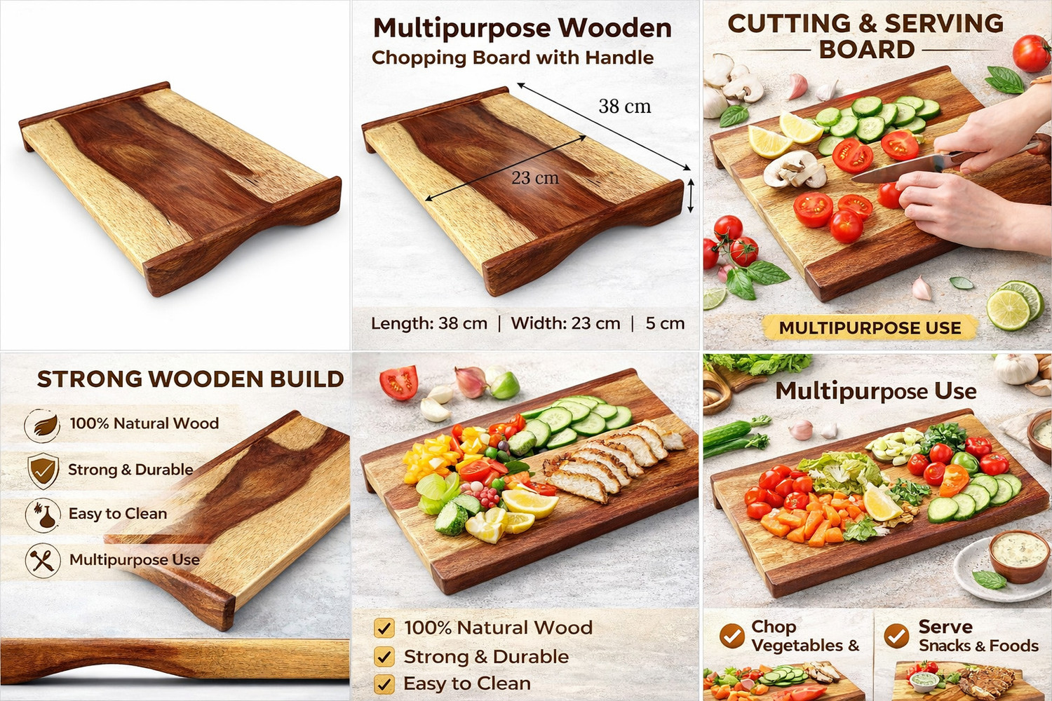 Image of Kath valo Wooden Cutting Board