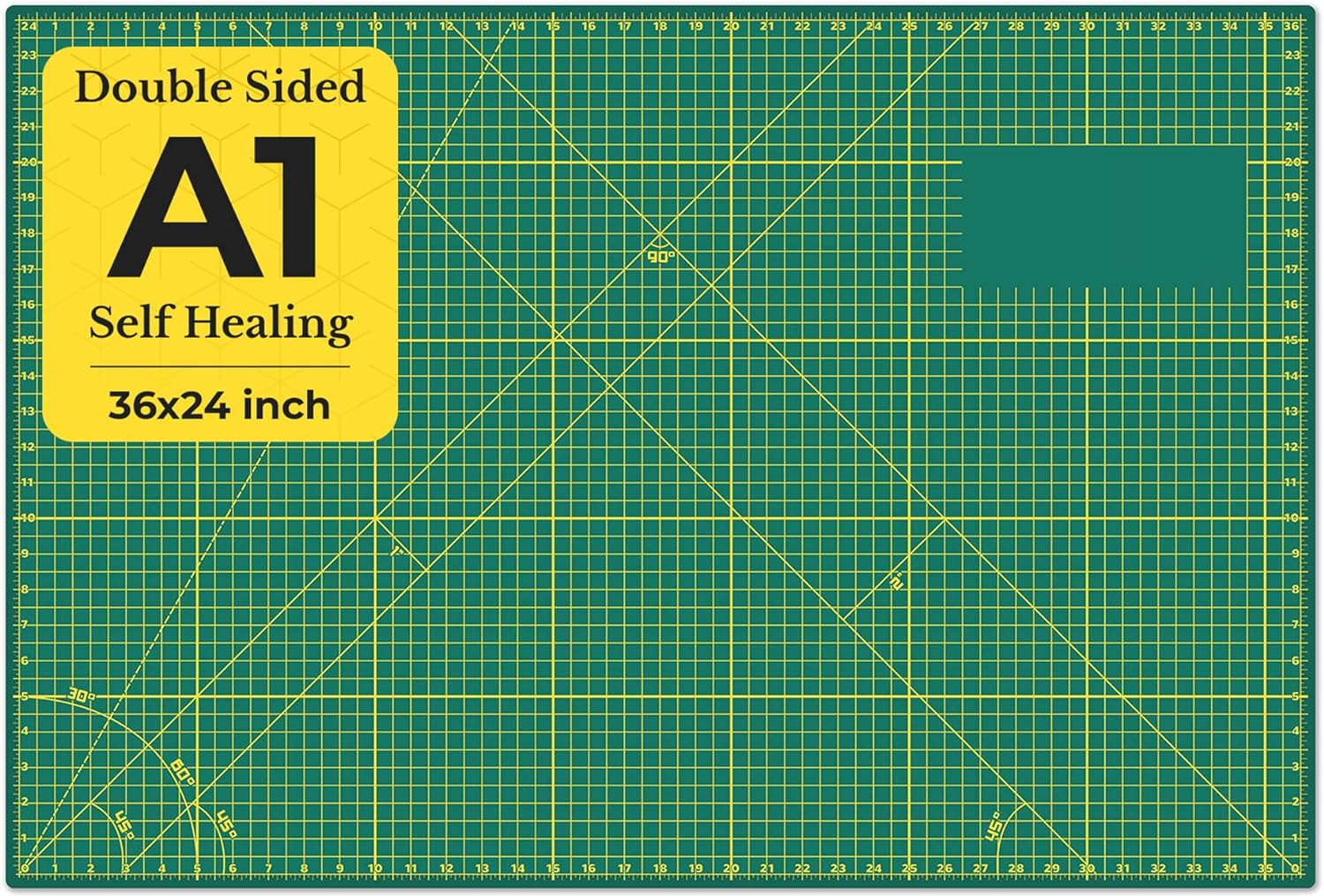 Image of KRYTONE A1 Cutting Mat for Sewing Double Sided Quilting Crafts Mat Cutting Mat