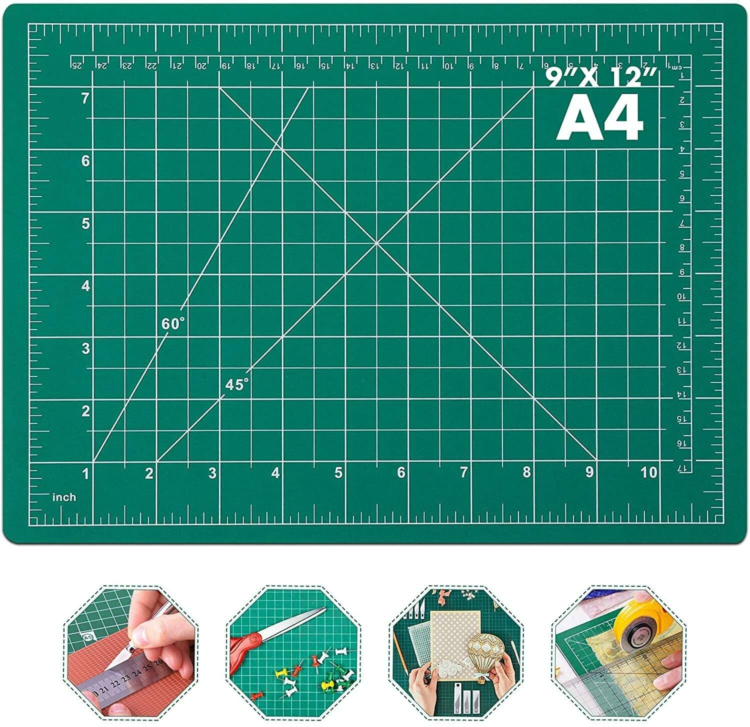 URBAN BOX Double Sided Self Healing A4 Cutting Mat for Sewing, Quilting, Arts & Crafts Cutting Mat