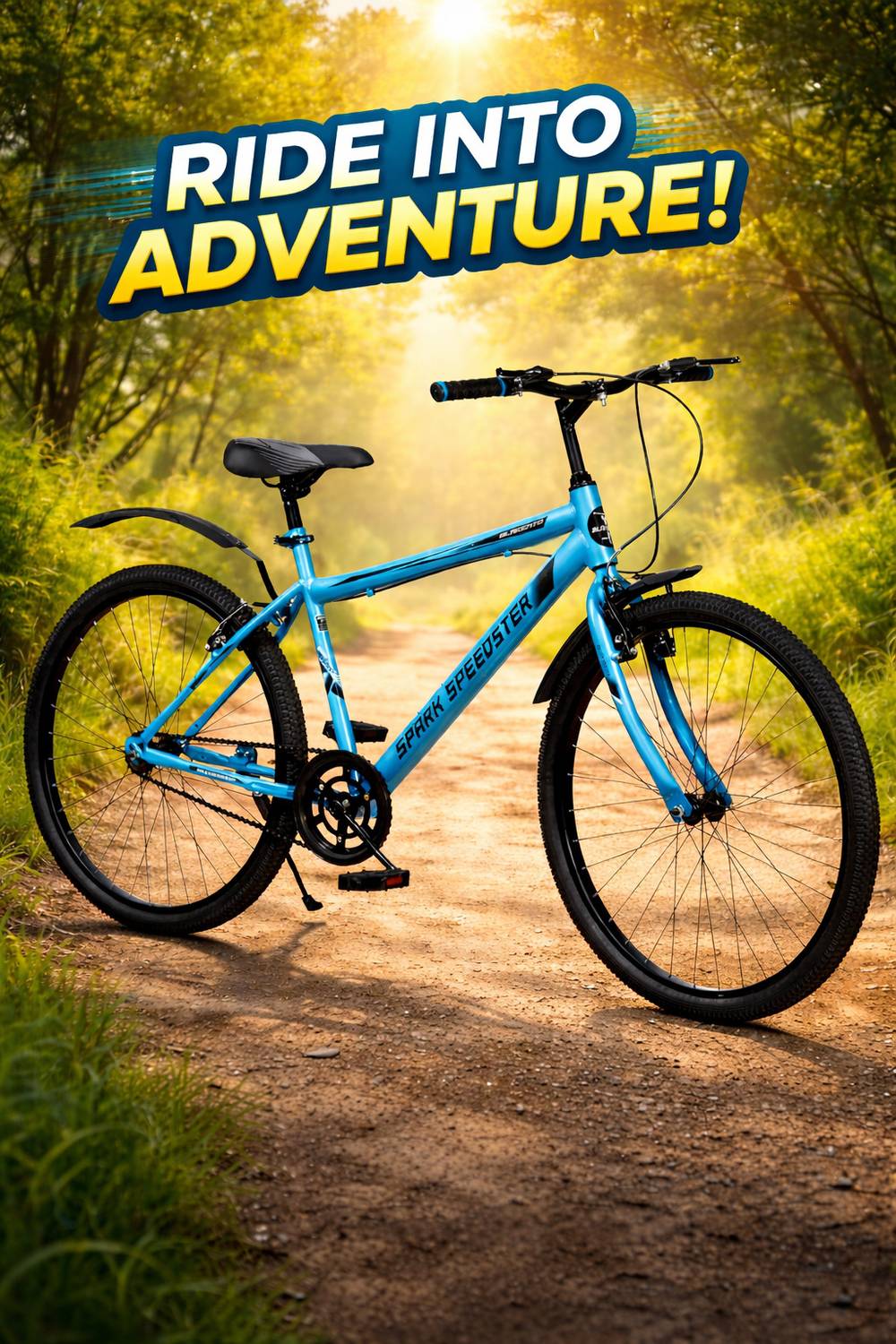 BLAKENTO Spark Speedster High Performance Steel Mountain Cycles for Men with Rigid Fork 26 T (inch) Road Cycle