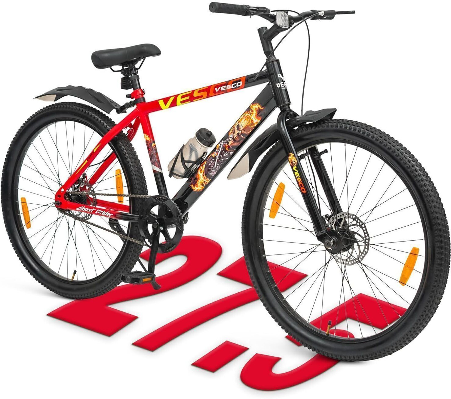 Image of VESCO Ghost Rider 27.5T Cycle for Men | Dual Disc Brake Cycle, Ideal for 15+Years 27.5 T (inch) Hybrid Cycle /City Bike