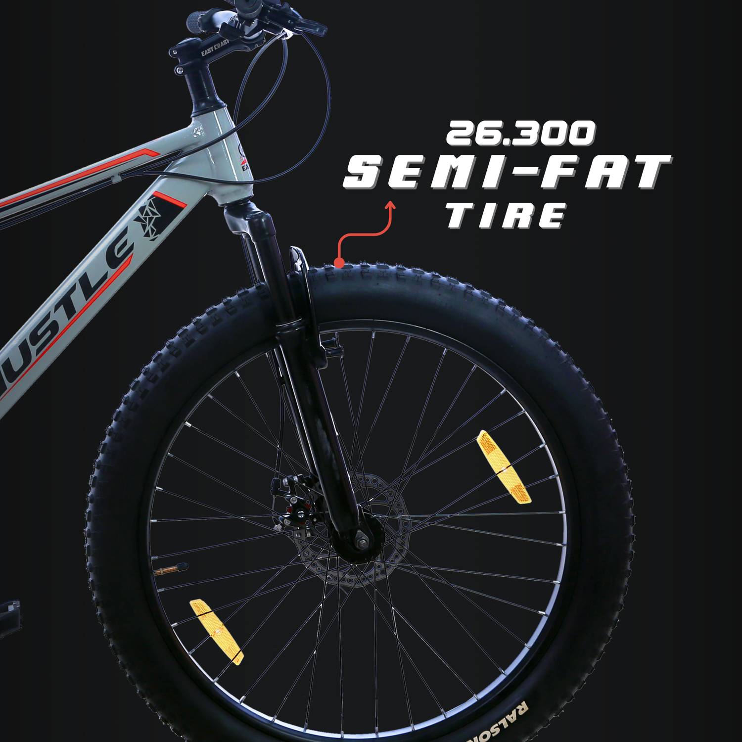 EAST Hustle 7-Speed 26 Inch Fat Tyre Cycle - Image 5