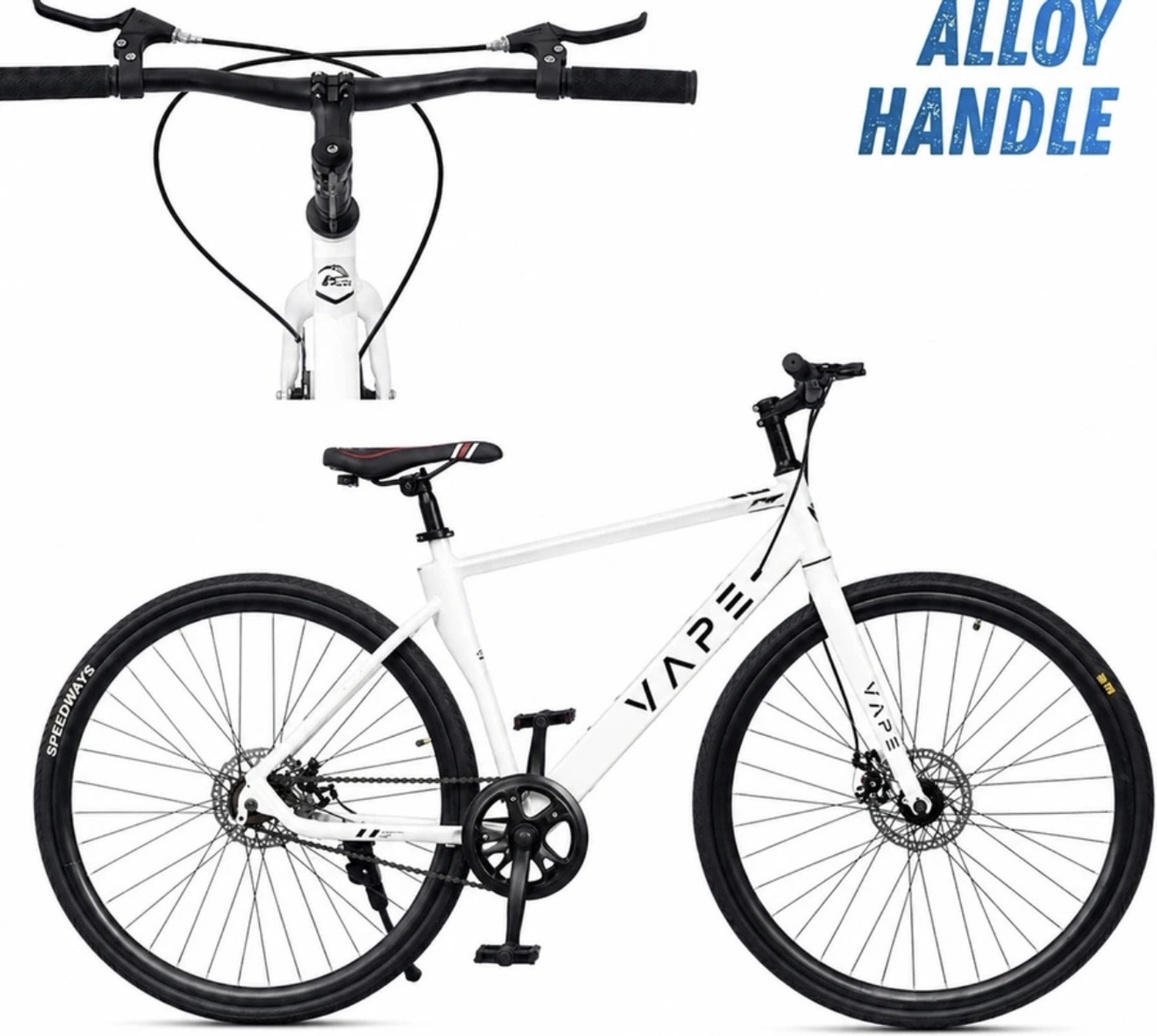 Image of GOAL 700C||WHITE||21 SPEED||IMPORTED FRAME 26 T (inch) Hybrid Cycle /City Bike