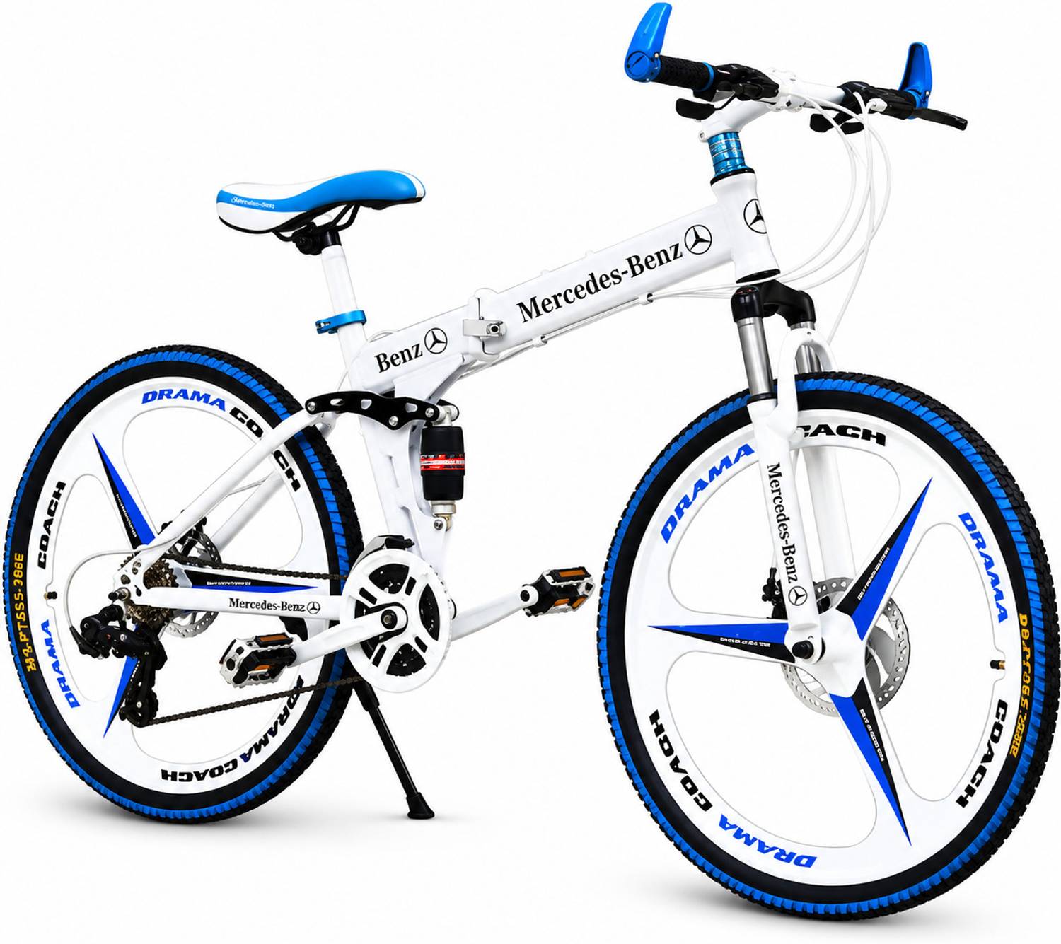 QUESEC 3 Spoke Mercedes-Benz Foldable Bicycle 26 Inch - Image 5