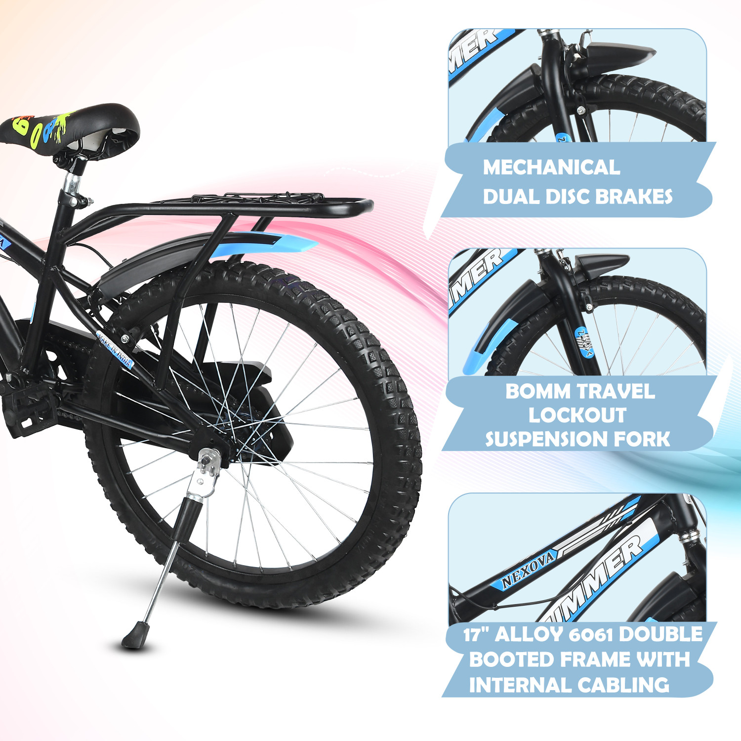 Image of BYKING Ultra Premium Quality Double Color 20T Cycle For Kids 20 T (inch) Road Cycle