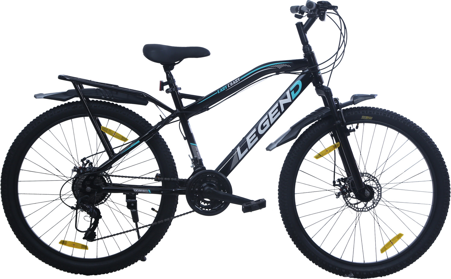 Image of EAST COAST LEGEND MultiSpeed Bike with inbuilt Carrier FS & DD Brake 26 T Mountain Cycle 26 T (inch) Mountain Cycle