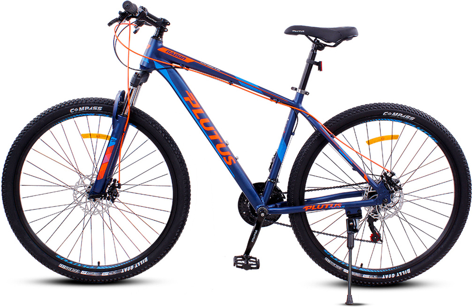 Image of PLUTUS Radon Alloy MTB Cycle Age-12+ with Dual Disc Brake, Multi Speed (Orange) 29 T (inch) Mountain Cycle