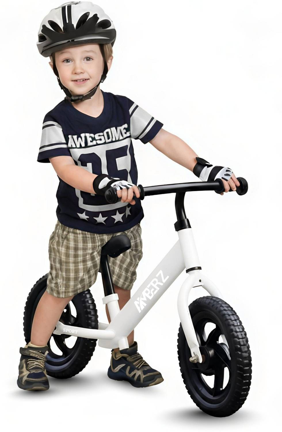 AMBERZ Balance Bike For 2-5 Years Old Kids No Pedal With Adjustable Seat Height 12 T (inch) Balance Bike