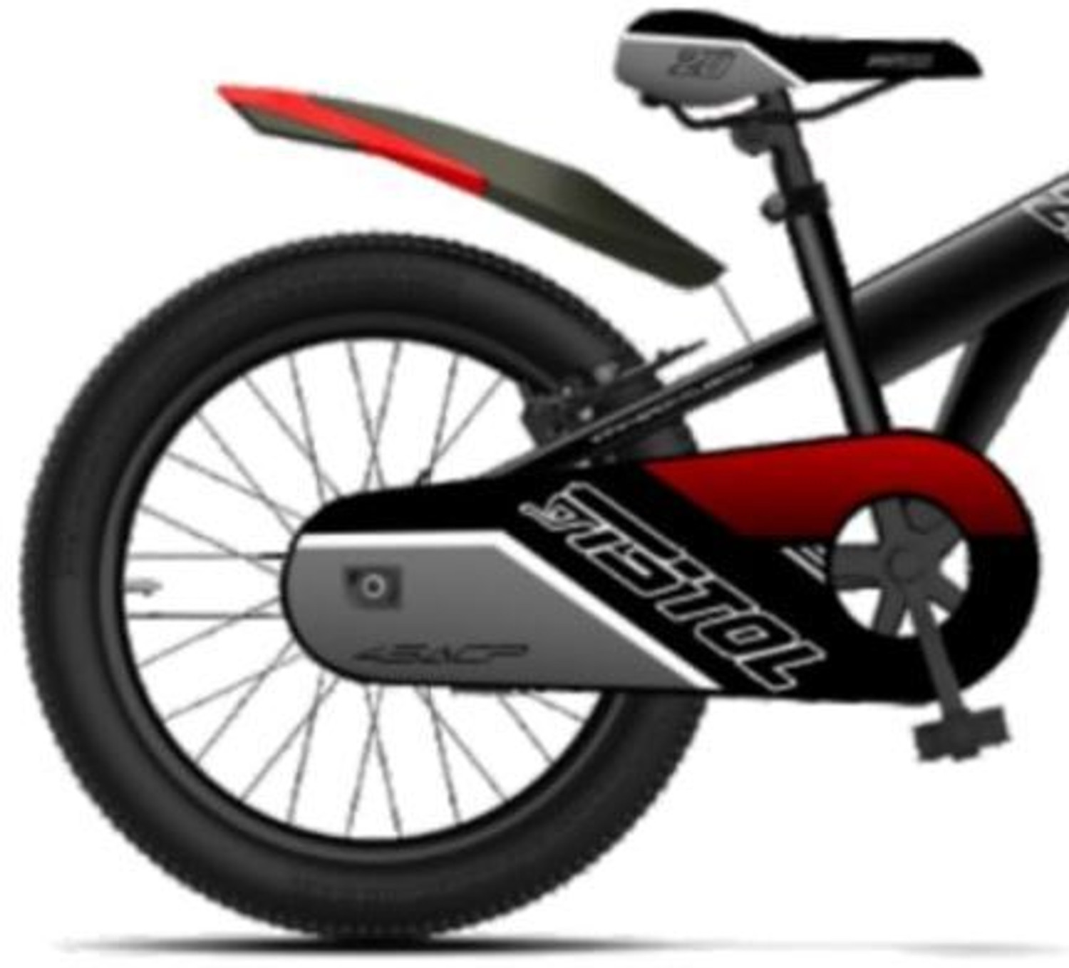 Image of HERO PISTOL-20T-BLACK 20 T (inch) BMX Cycle