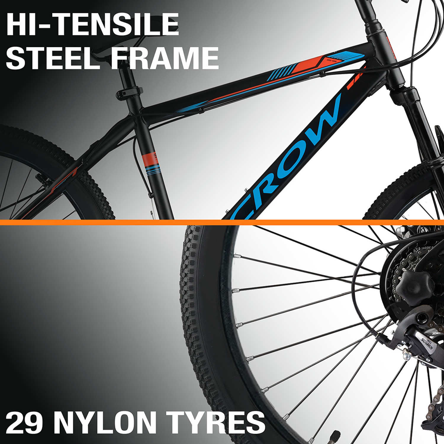 Image of Crow GLOBETROTTER 7 SPEED|FRONT SUSPENSION FORK|DUAL DISC BRAKE|geared 29 T (inch) Mountain Cycle
