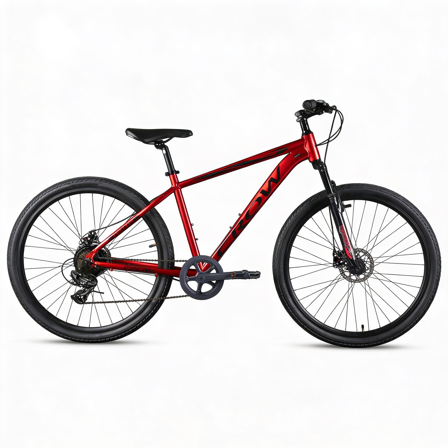 Image of Crow ROAD RUNNER 7 SPEED | 6061 ALLOY FRAME | SUSPENSION | 700C | Shimano Gears 700C T (inch) Hybrid Cycle /City Bike