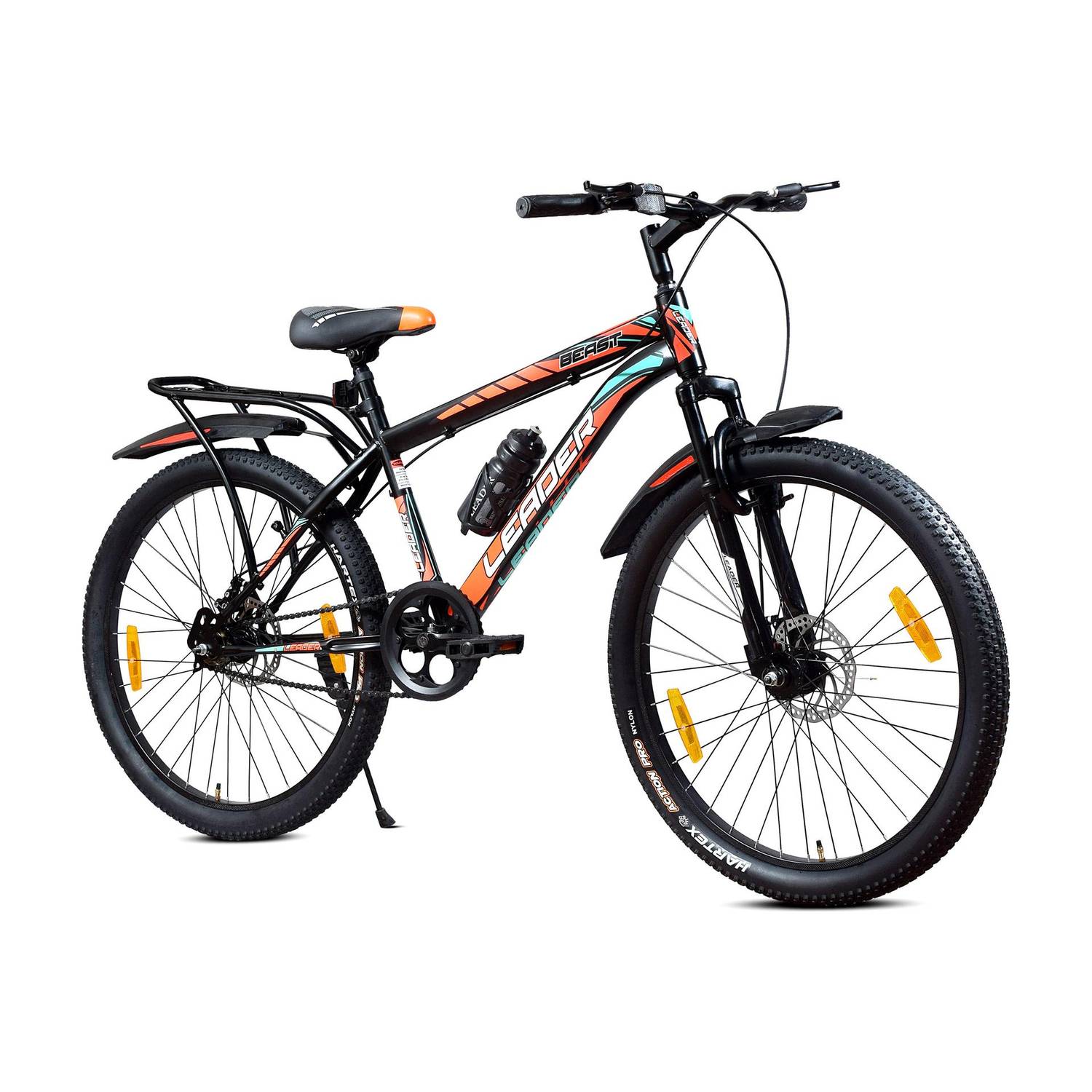 LEADER Beast 26T IBC Premium Cycle for Men with Front Suspension & Dual Disc Brakes 26 T (inch) Mountain Cycle
