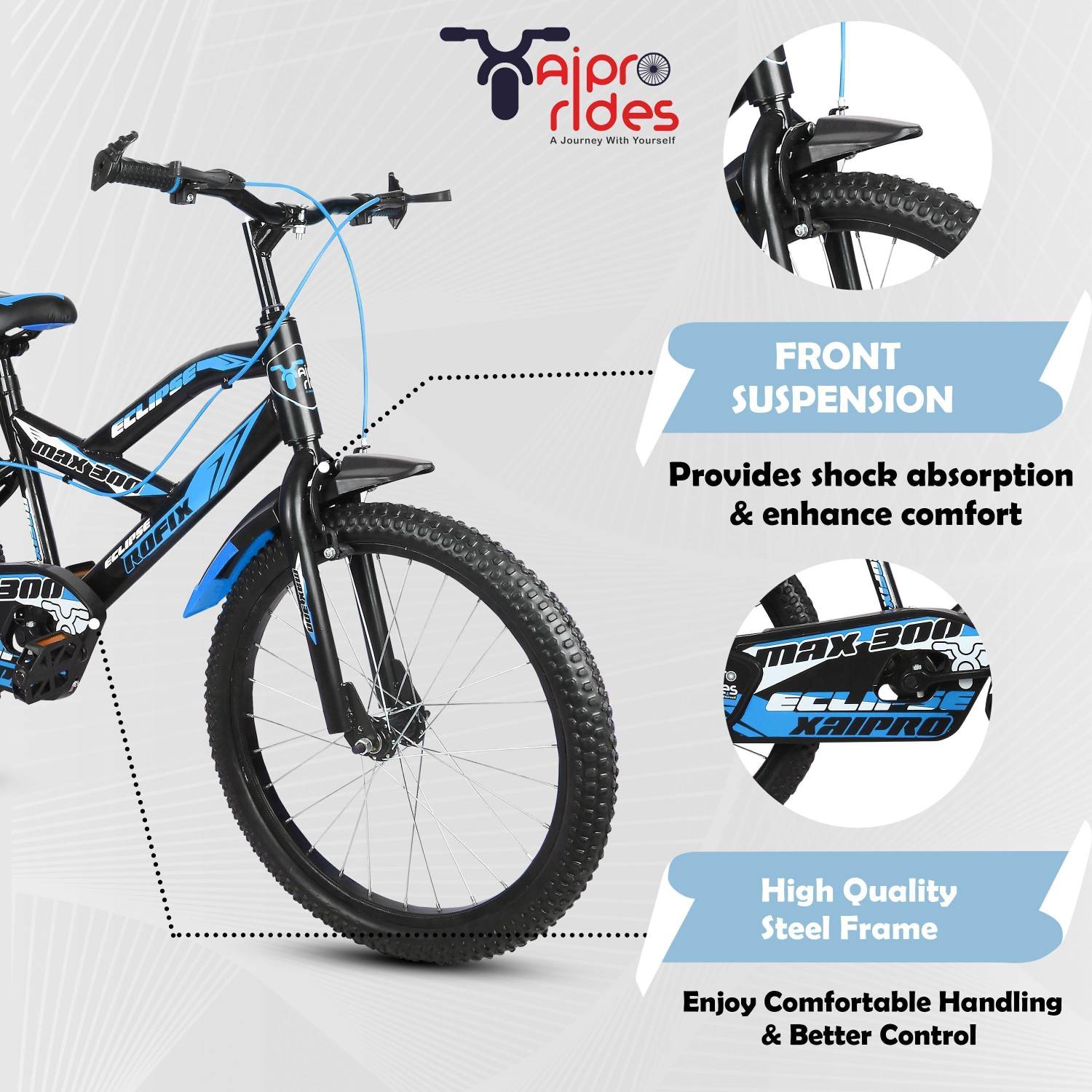 Xaipro Max-300 Kids 20T Mountain Cycle Sky Blue - Image 3