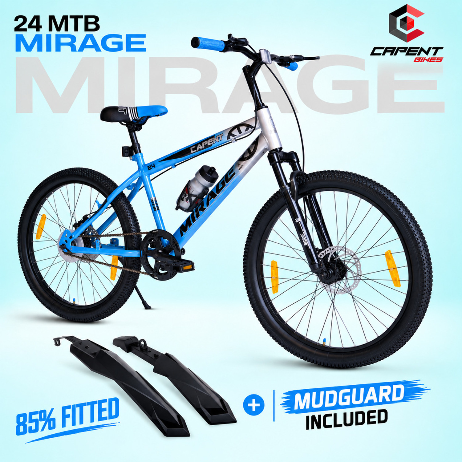 CAPENT MIRAGE 24T Cycle for Big Kids Boys/Girls 9 to 13 age 24 T (inch) Mountain Cycle