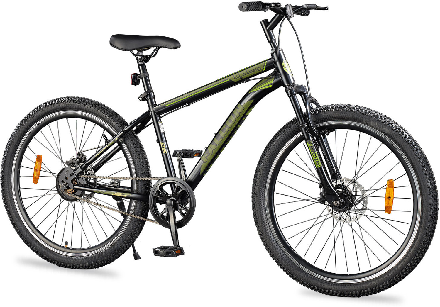 Image of Lifelong Falcon 26 T with Disc Brake and Suspension , Matte Black 26 T (inch) Road Cycle