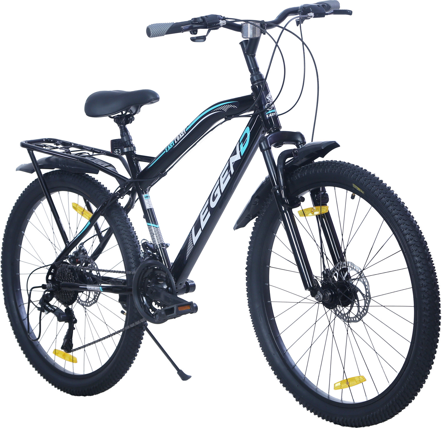 Image of EAST COAST LEGEND MultiSpeed Bike with inbuilt Carrier FS & DD Brake 26 T Mountain Cycle 26 T (inch) Mountain Cycle