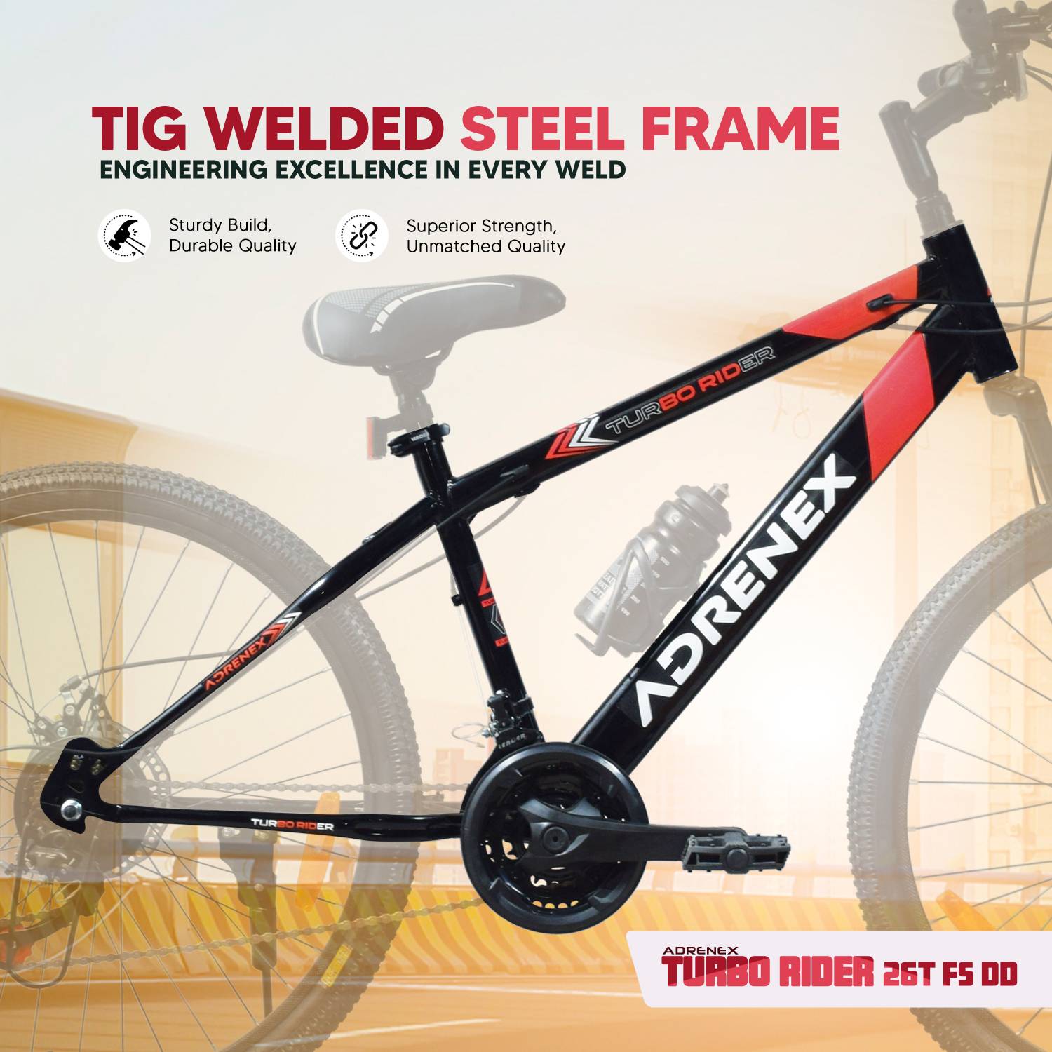 Adrenex Turbo Rider 26T 21 Speed Cycle - Image 2