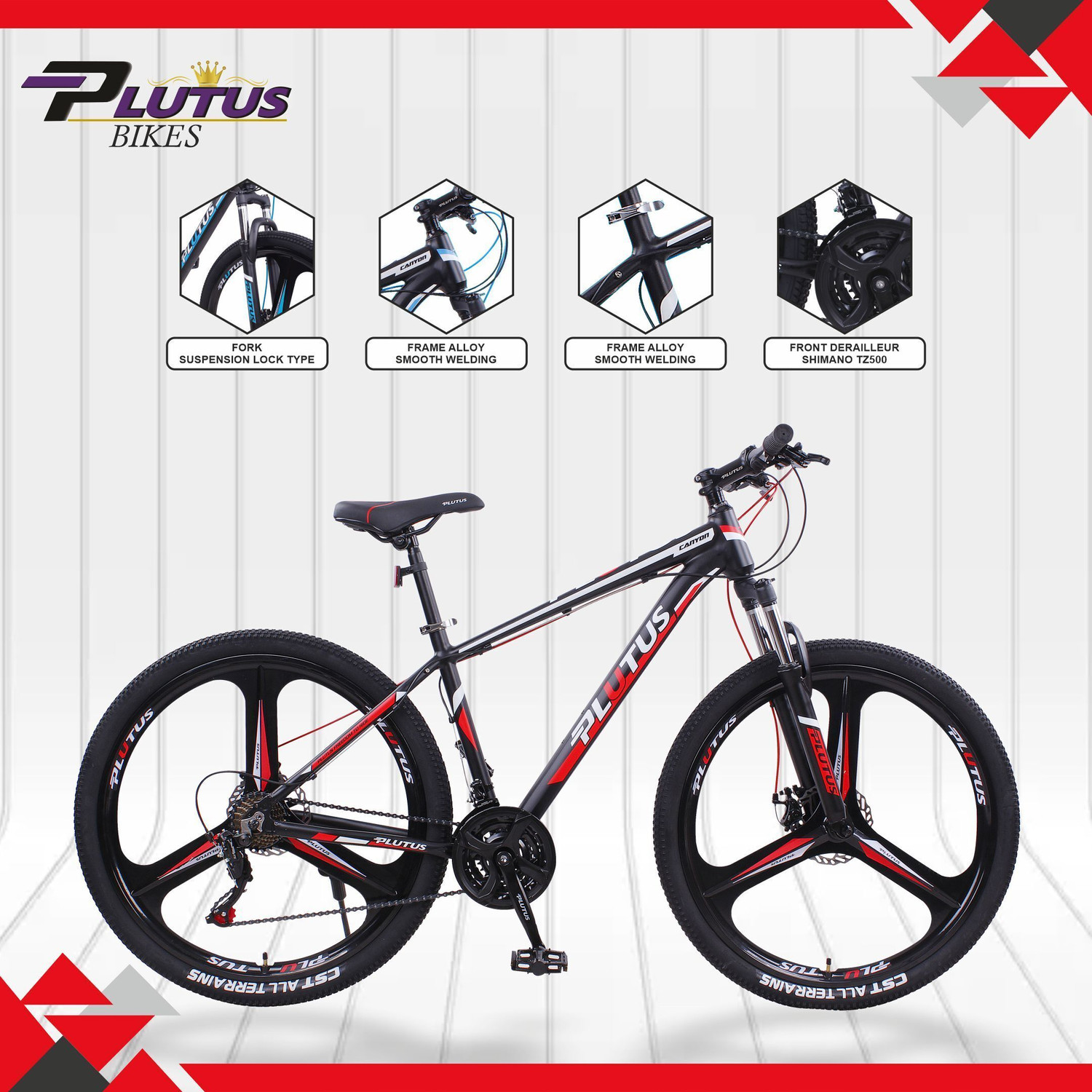 Image of PLUTUS Canyon Multispeed Magnesium Wheel with Alloy Frame Mountain Cycle 27.5 T (inch) Mountain Cycle