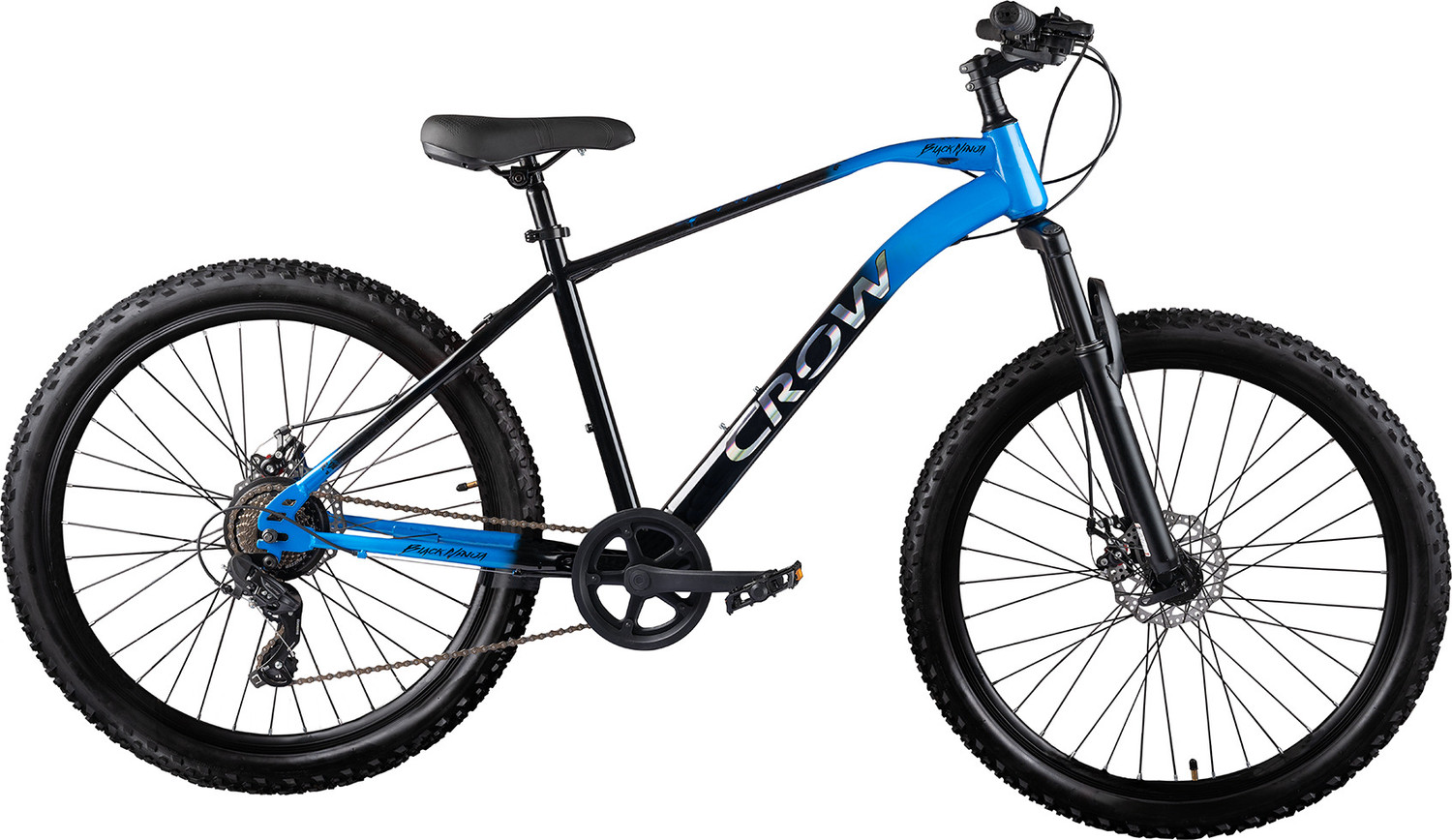 Image of Crow BLACK NINJA 7 SPEED|FAT BIKE|FRONT SUSPENSION|DUAL DISC BRAKE 27.5 T (inch) Mountain Cycle