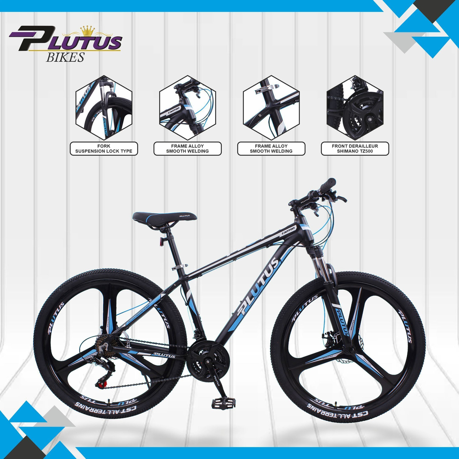 Image of PLUTUS Canyon Multispeed Magnesium Wheel with Alloy Frame Mountain Cycle 27.5 T (inch) Mountain Cycle