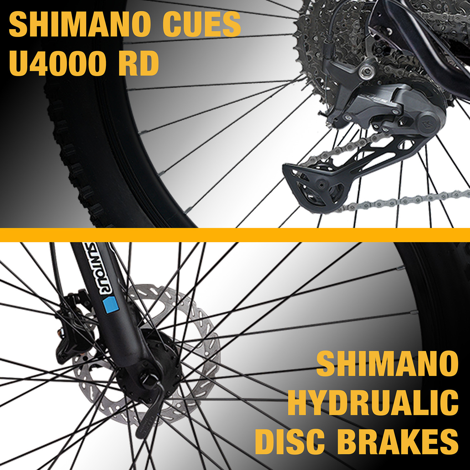 Image of CRADIAC STORM GT 1x9 SPEED | SHIMANO CUES | SR SUNTOUR LOCKOUT SUSPENSION | 29 T (inch) Mountain Cycle