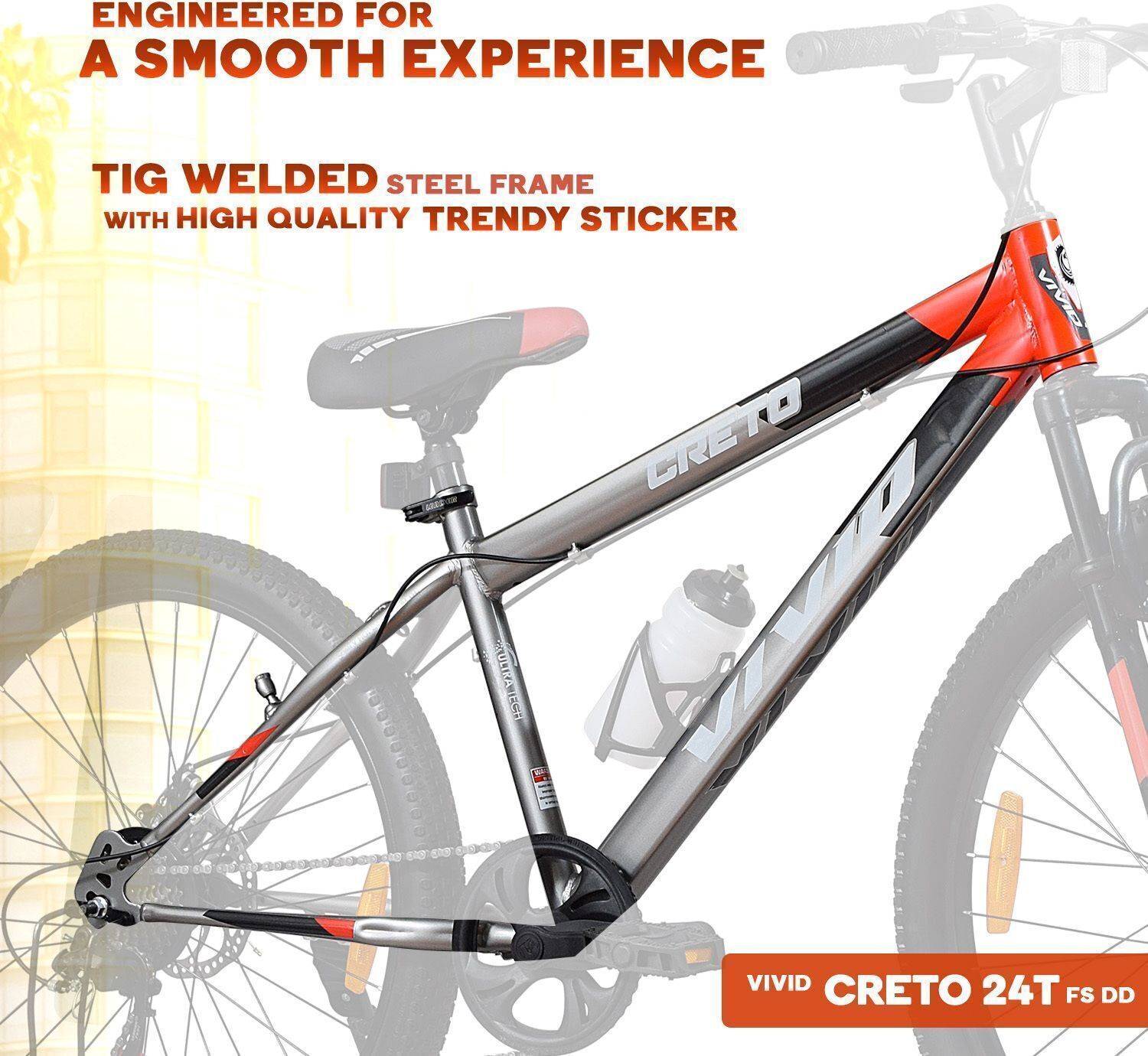 VIVID Creto 24T 24 Inch Men's Mountain Cycle - Image 5